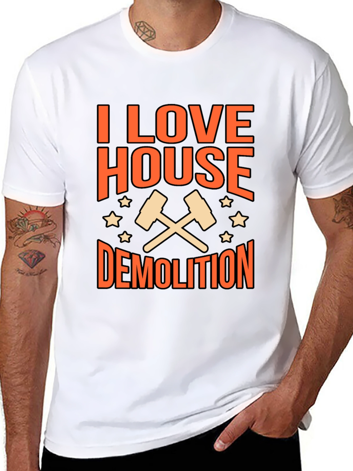 I Love House Demolition T-Shirt