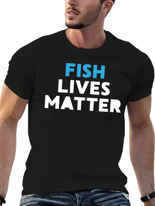 Fish Lives Matter Graphic Tee - Unisex Cotton T-Shirt