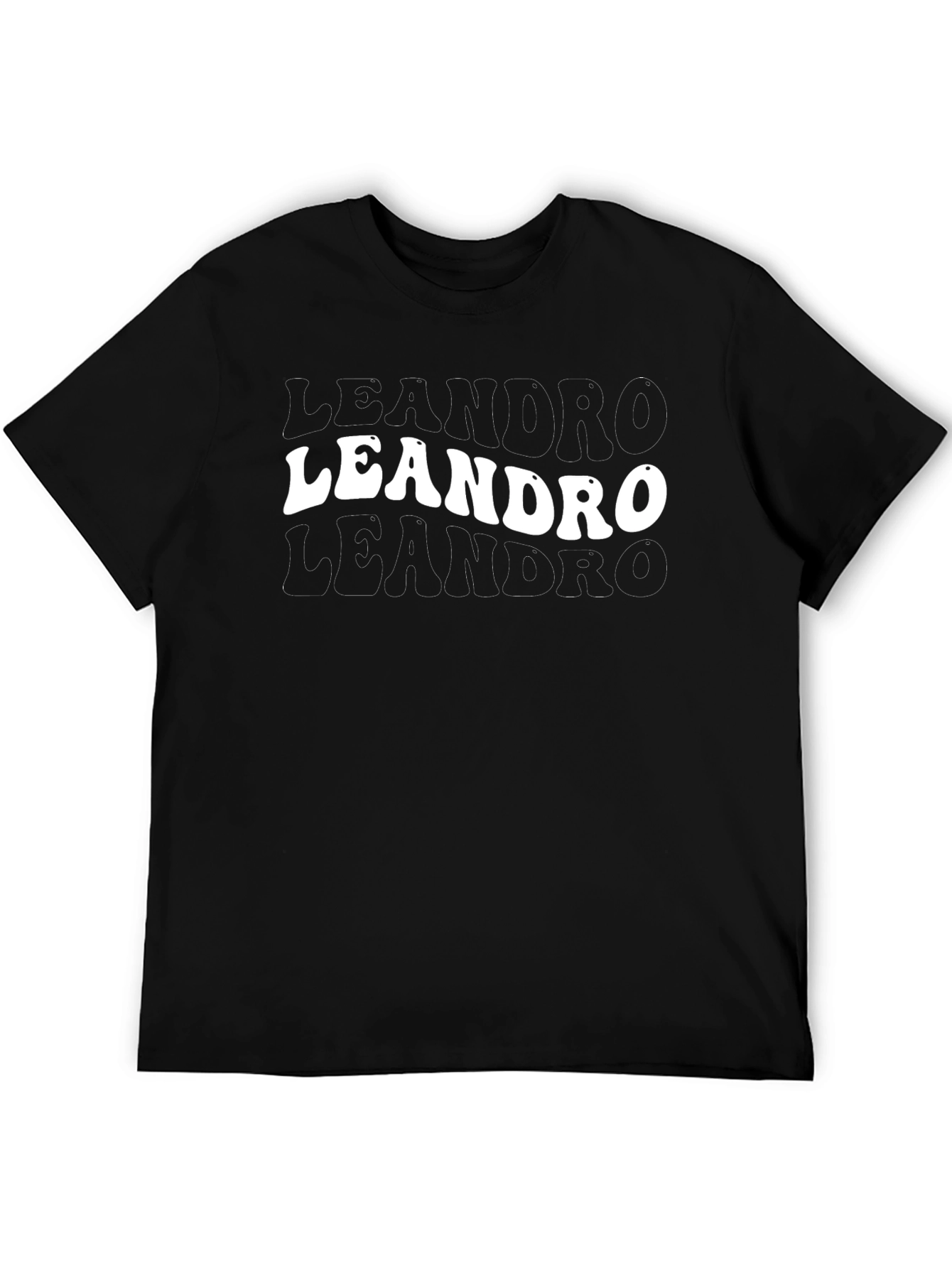 Leandro Retro Text T-Shirt