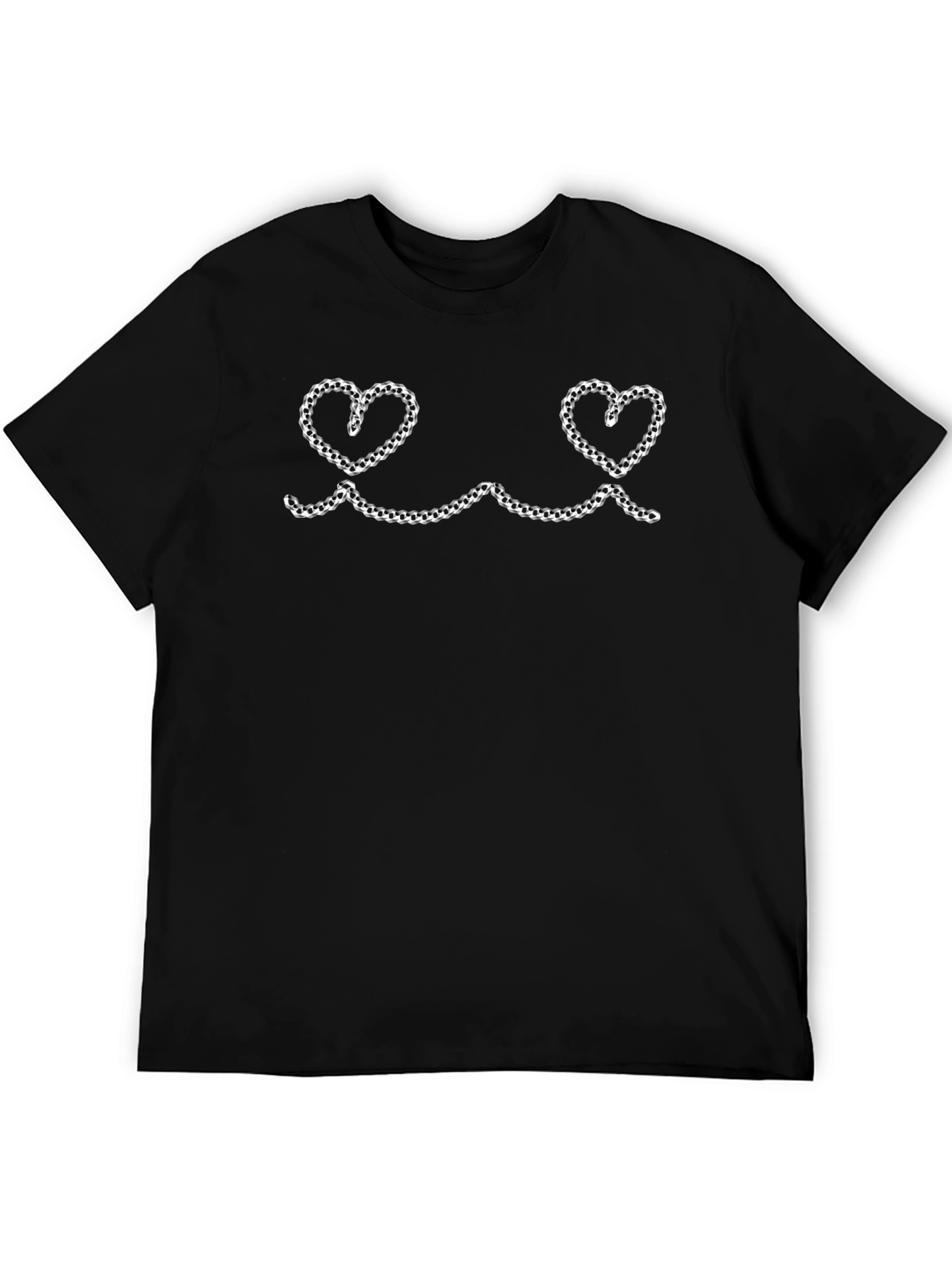 Novelty Heart Chain Graphic Tee