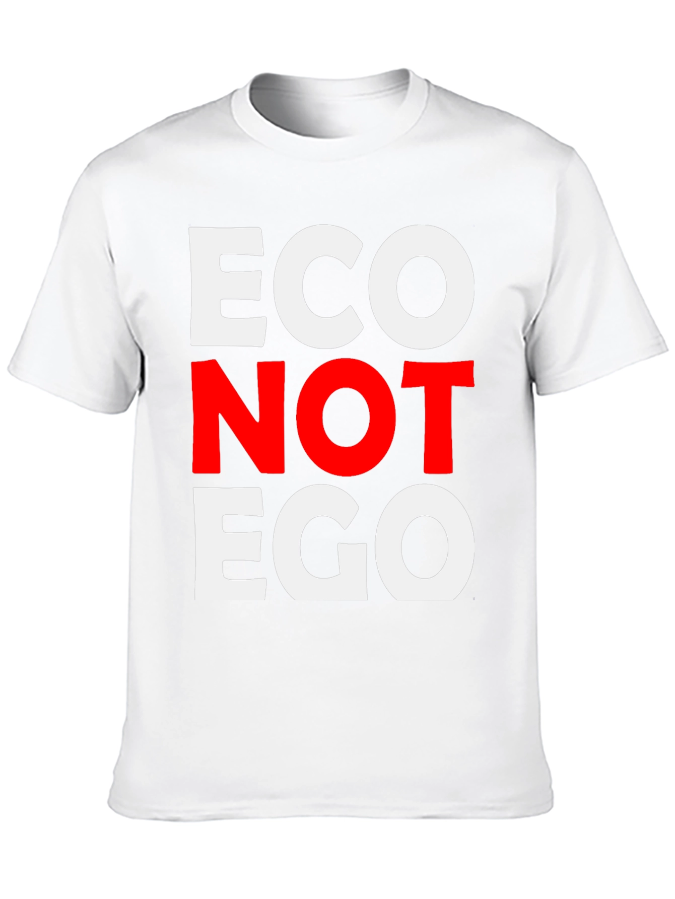 Eco Not Ego Graphic Tee - Black