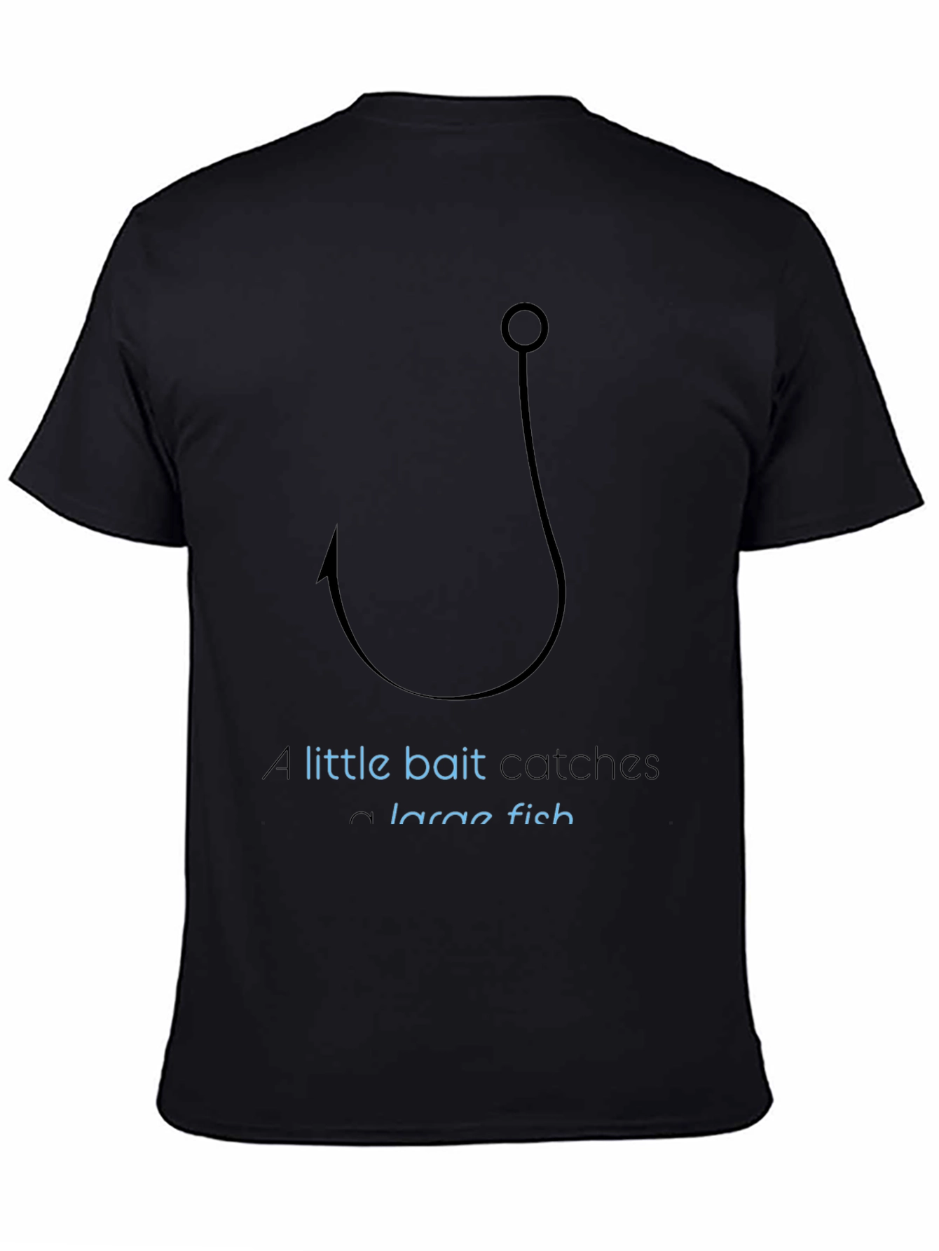 Fishing Hook Graphic T-Shirt - Catch a Large Fish!