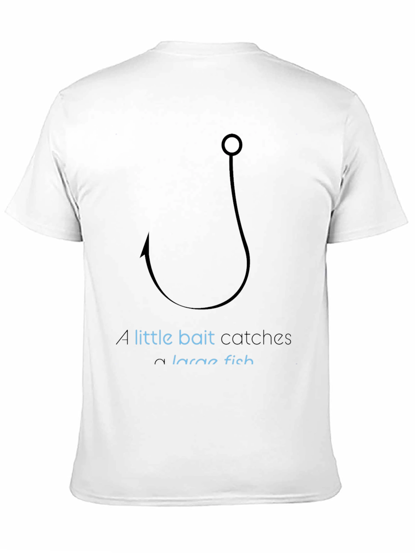 Fishing Hook Graphic T-Shirt - Catch a Large Fish!