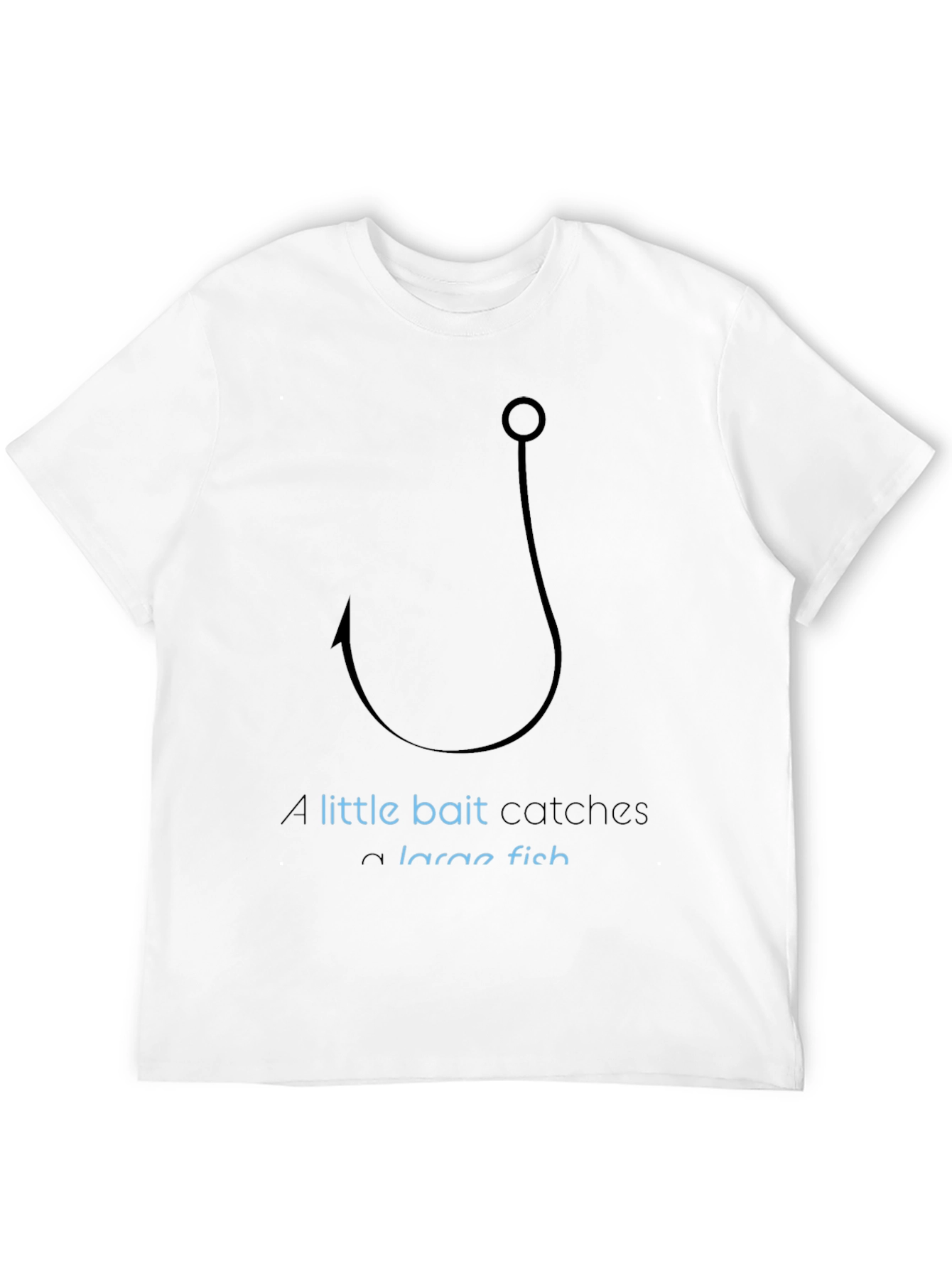 Fishing Hook Graphic T-Shirt - Catch a Large Fish!