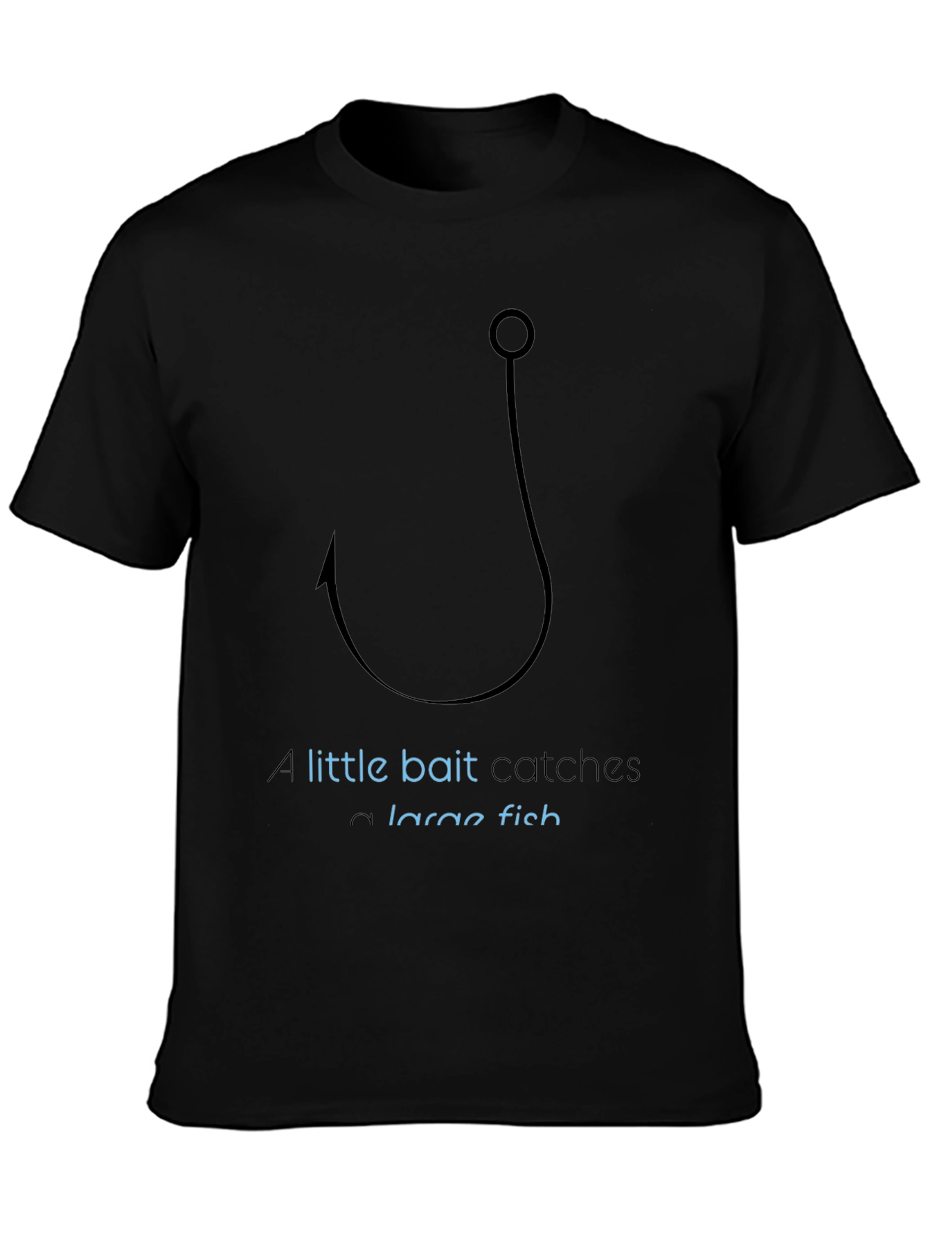 Fishing Hook Graphic T-Shirt - Catch a Large Fish!