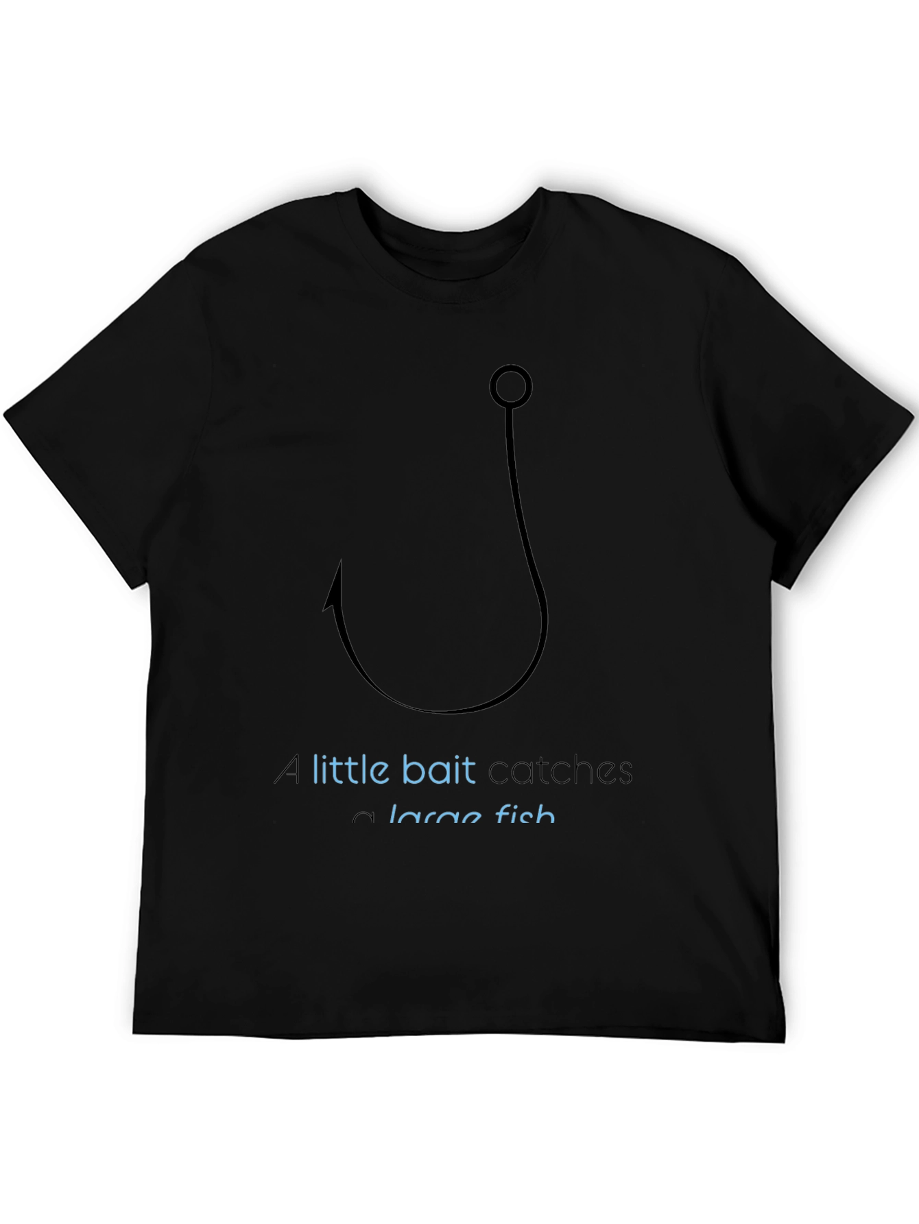 Fishing Hook Graphic T-Shirt - Catch a Large Fish!