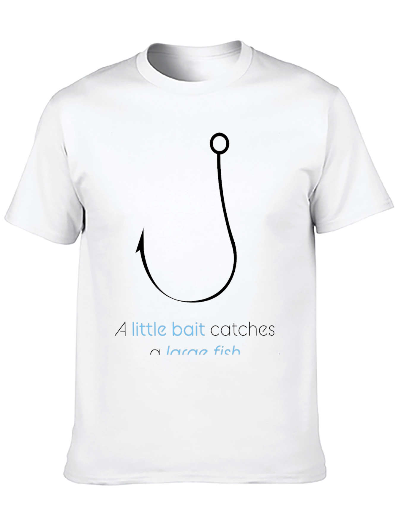 Fishing Hook Graphic T-Shirt - Catch a Large Fish!