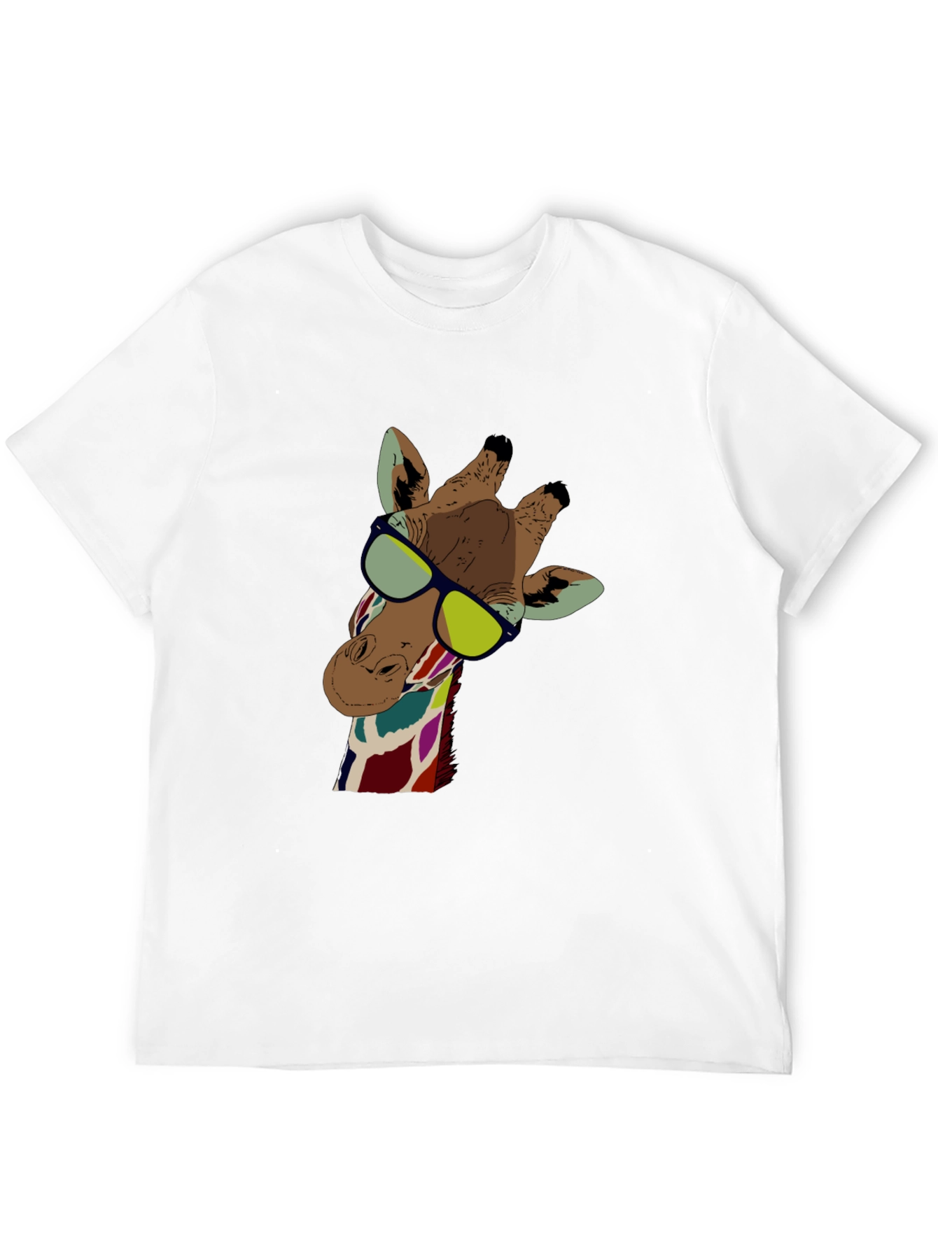 Cool Giraffe Graphic Tee - Unisex Black T-Shirt