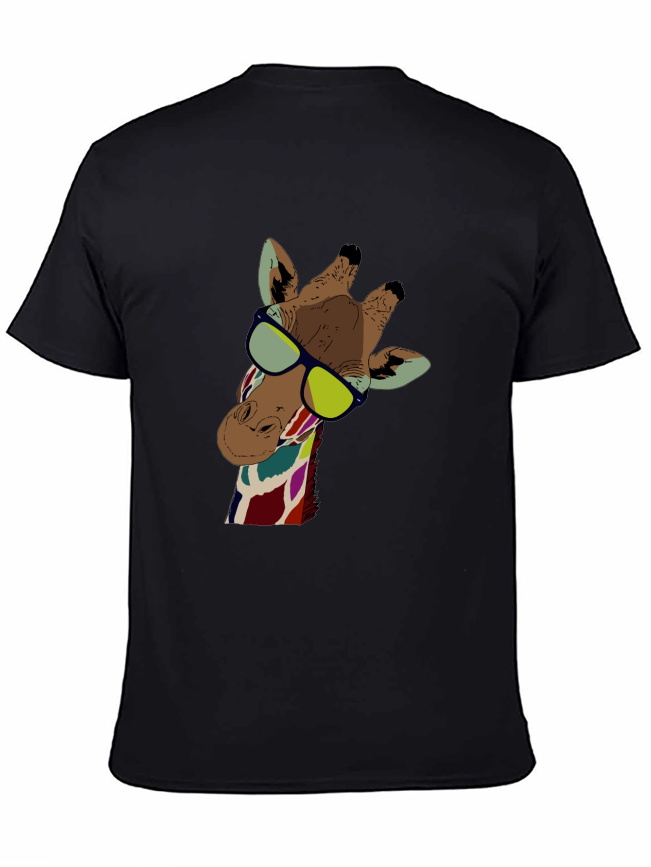 Cool Giraffe Graphic Tee - Unisex Black T-Shirt