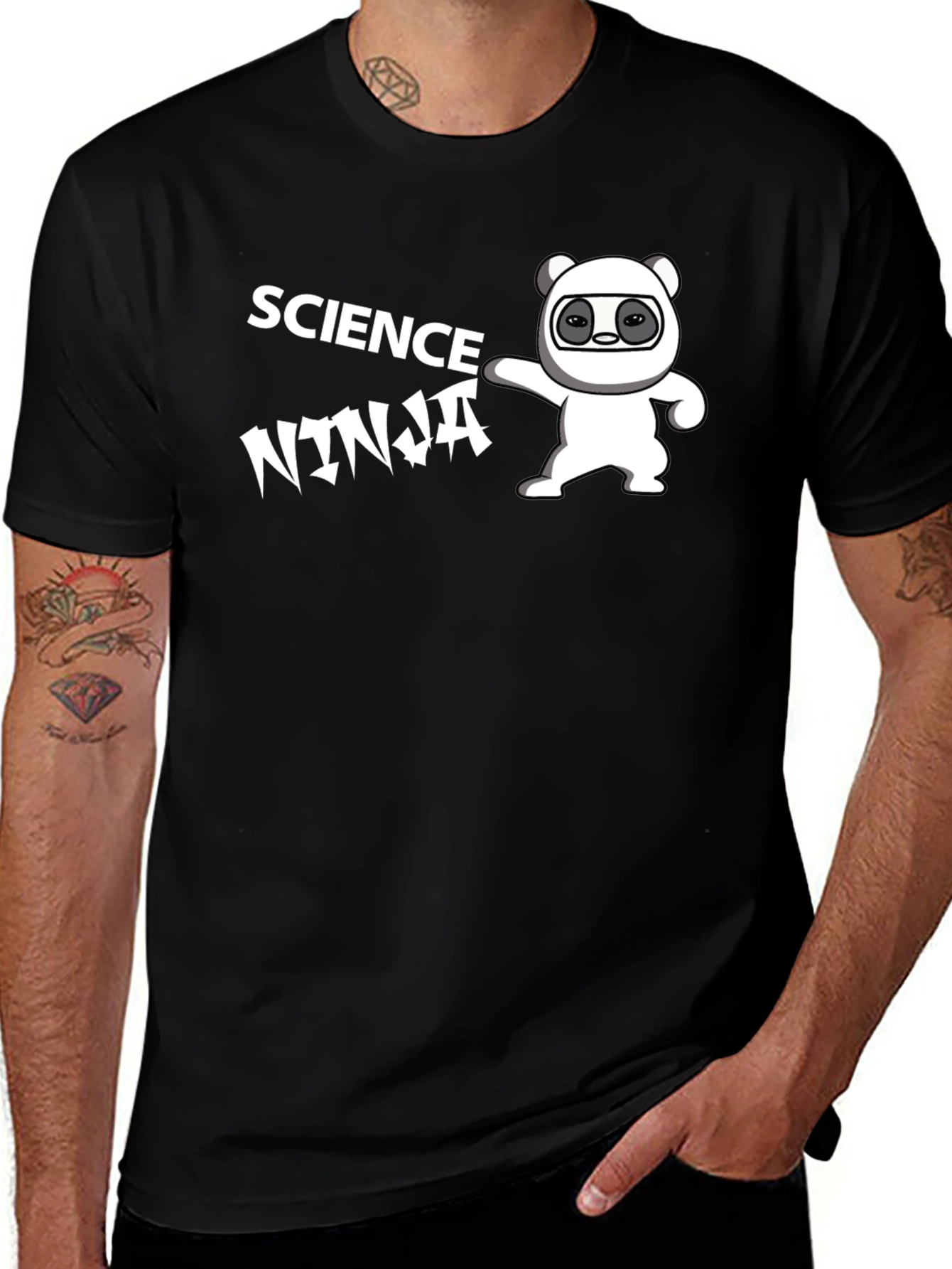 Science Ninja T-Shirt - Unique Graphic Tee