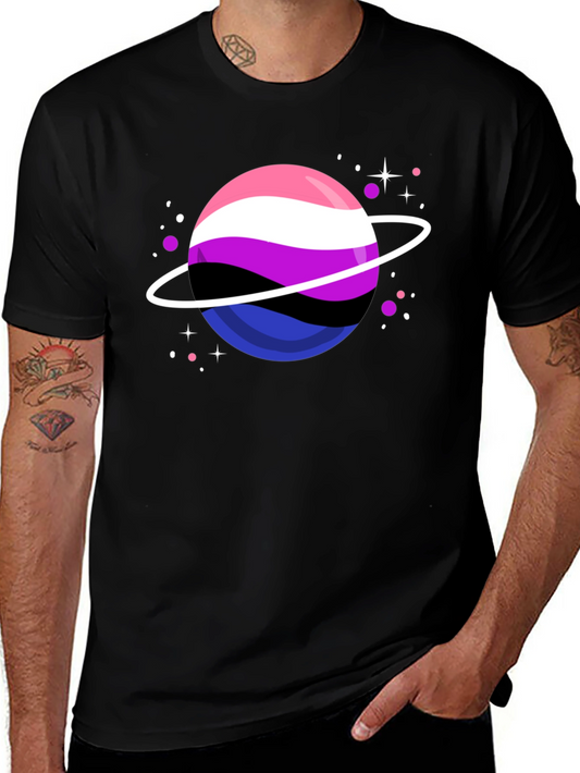Genderqueer Pride Planet T-Shirt