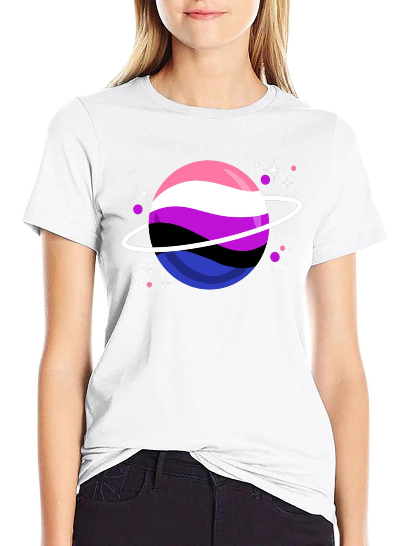 Genderqueer Pride Planet T-Shirt