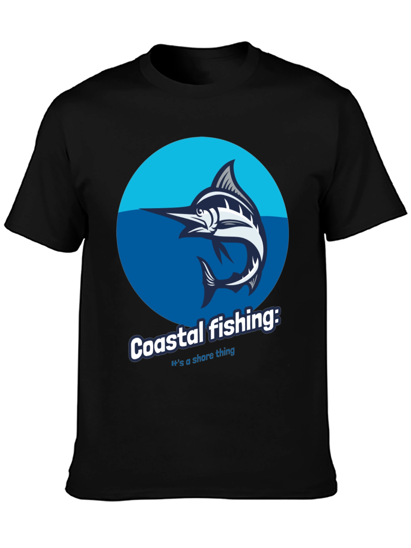 Coastal Fishing Graphic Tee - Shore Thing!