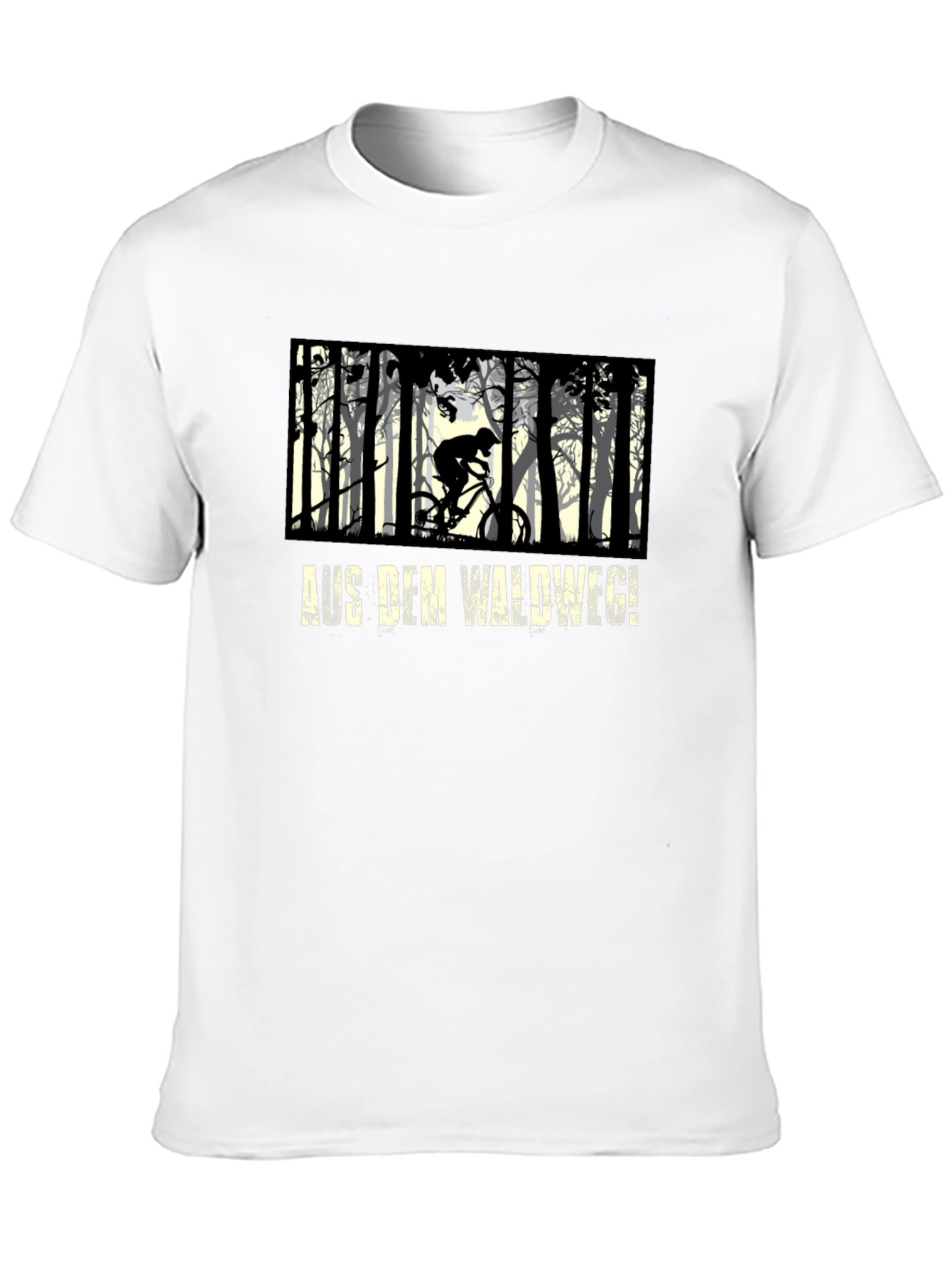 Mountain Biker Forest Graphic Tee