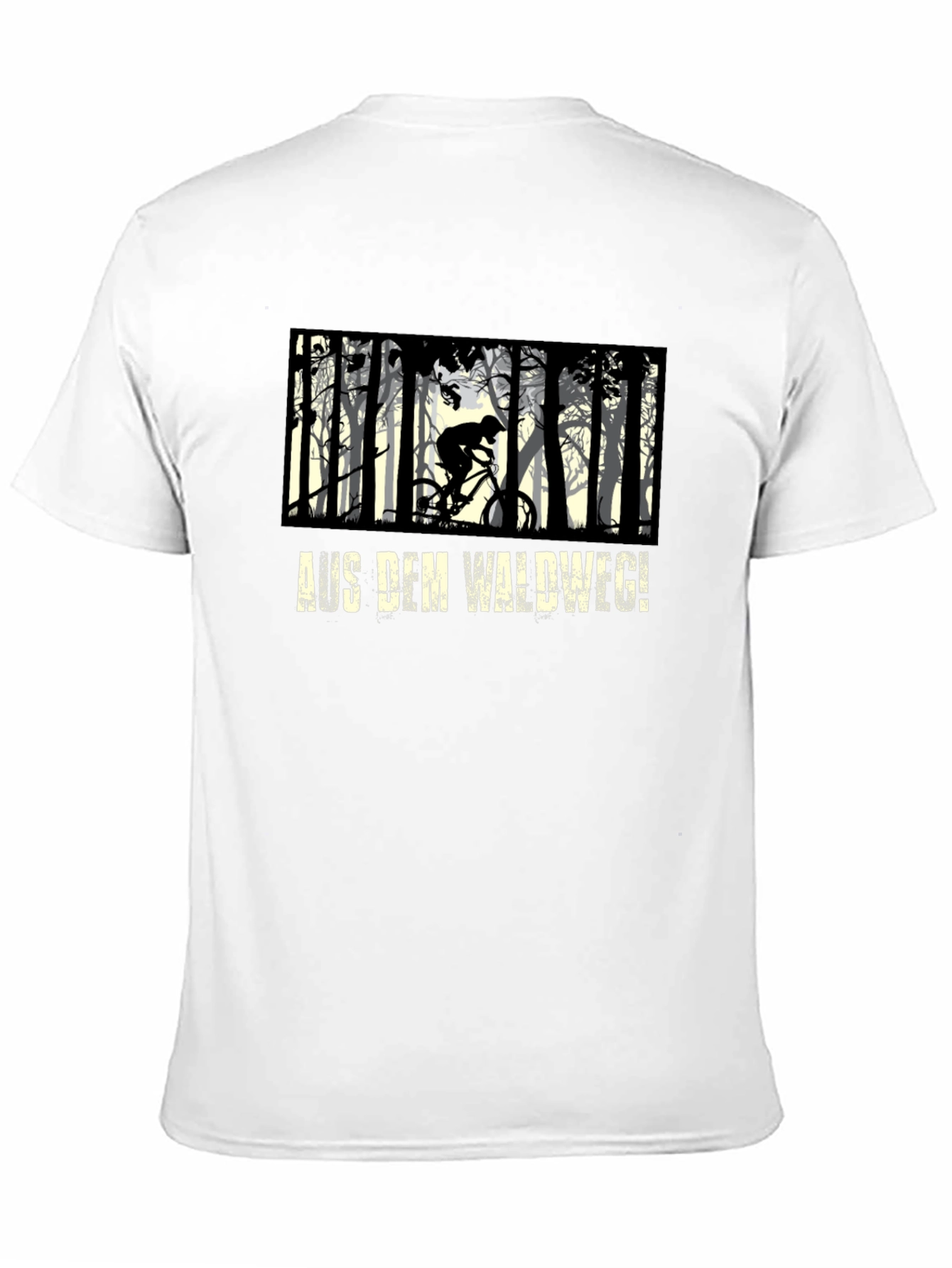 Mountain Biker Forest Graphic Tee