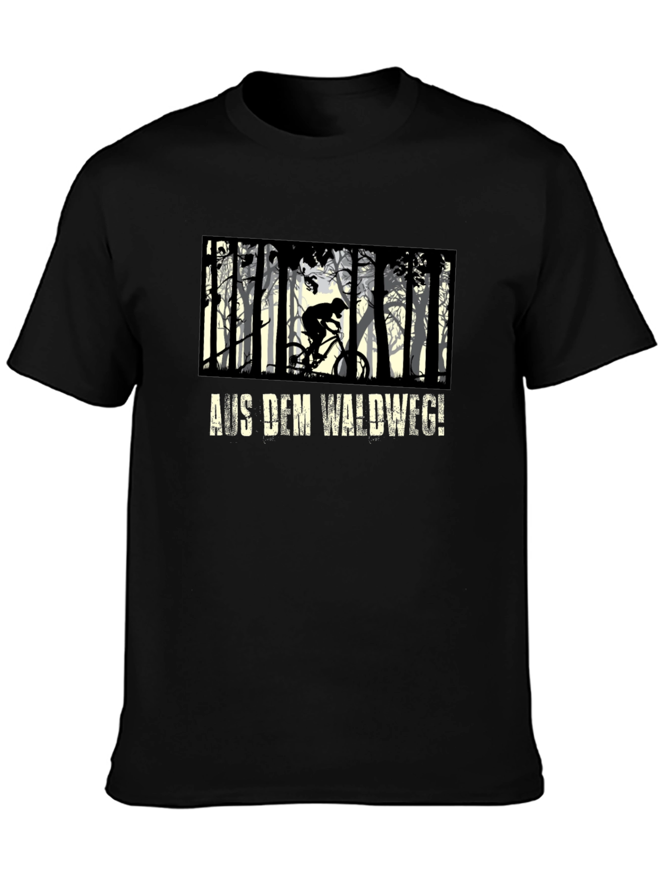 Mountain Biker Forest Graphic Tee