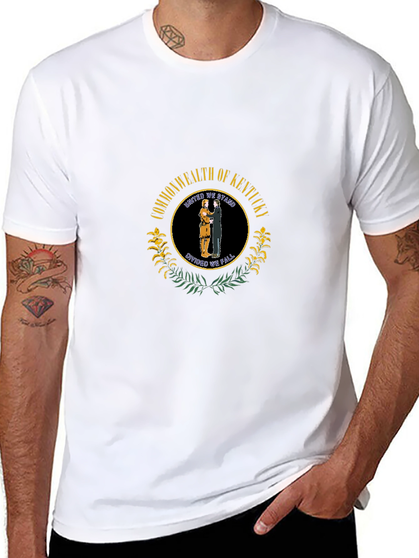 Kentucky State Seal Black T-Shirt