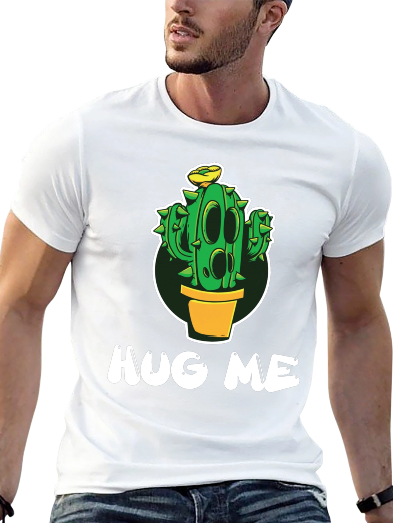 Hug Me Cactus T-Shirt - Funny Graphic Tee