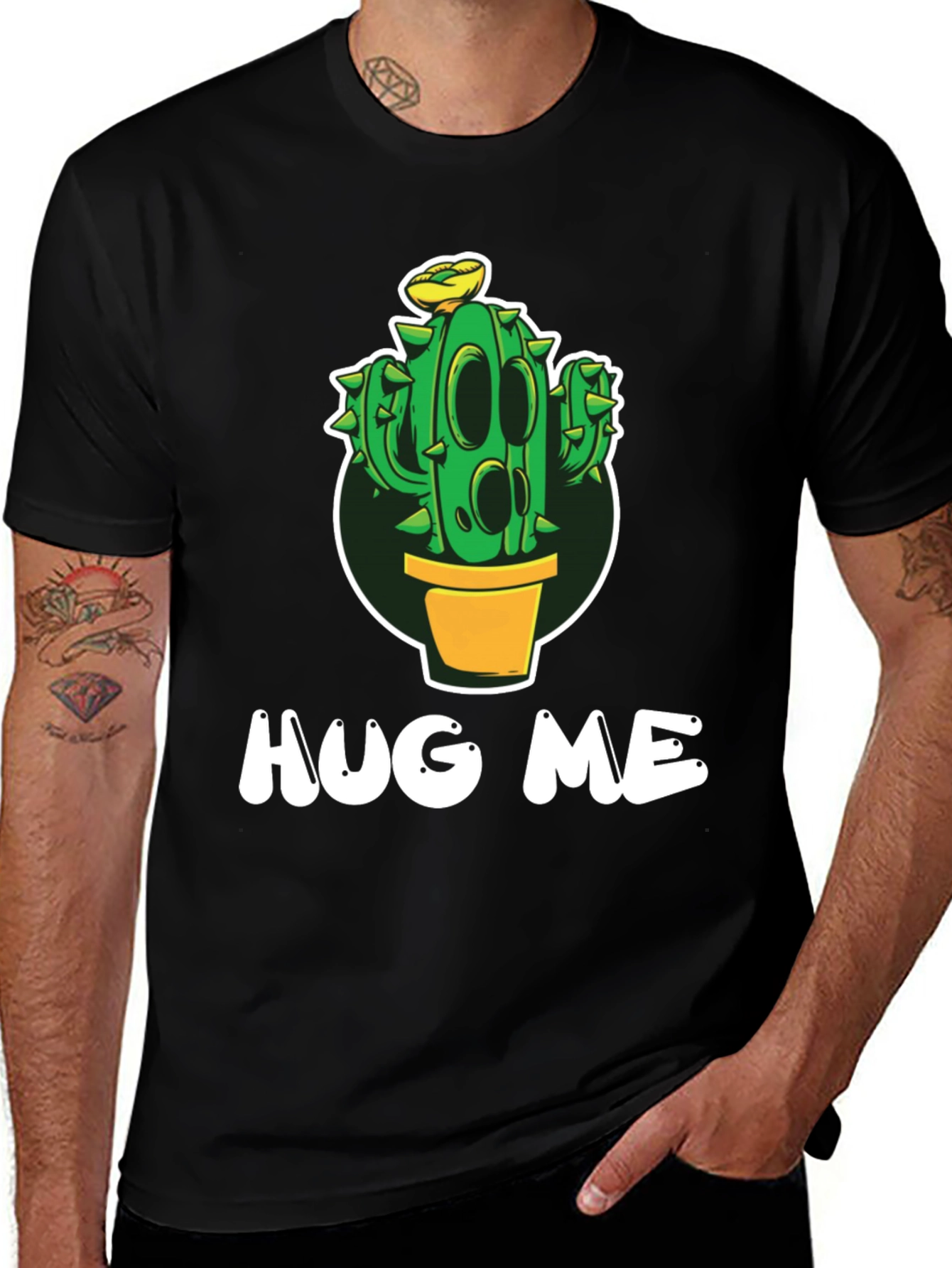 Hug Me Cactus T-Shirt - Funny Graphic Tee