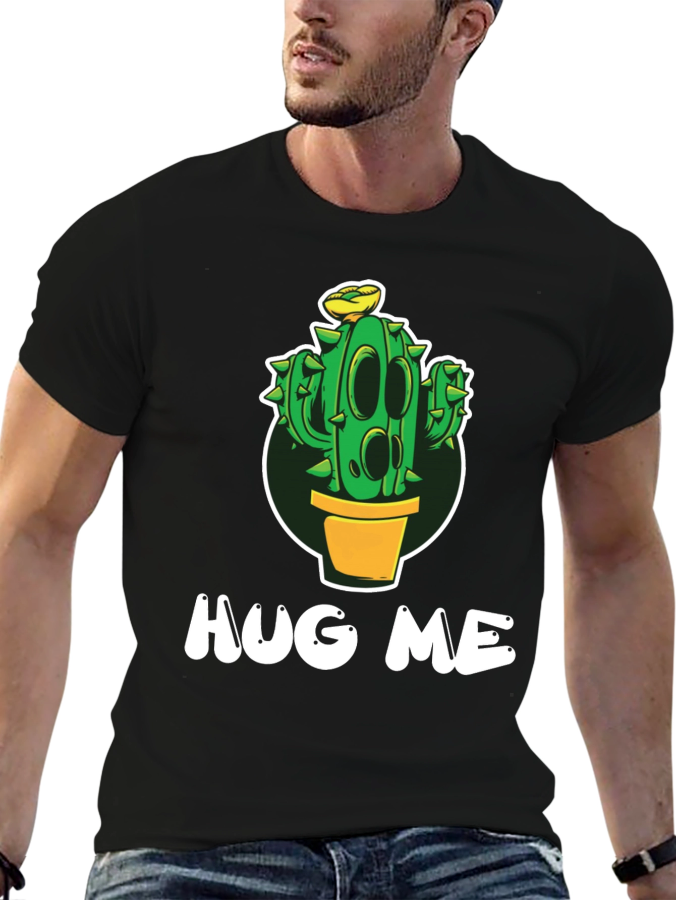 Hug Me Cactus T-Shirt - Funny Graphic Tee