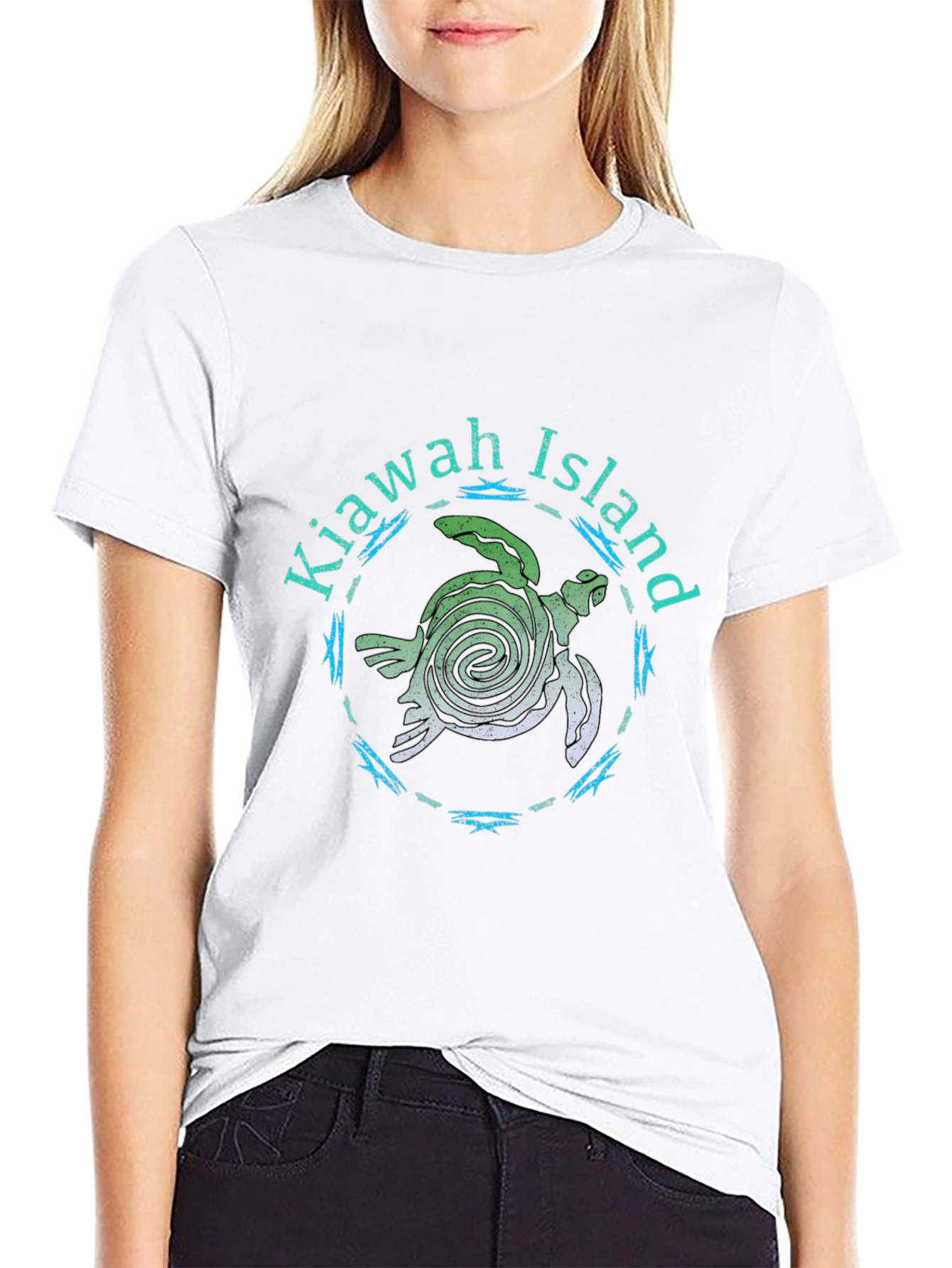 Kiawah Island Turtle Tee - Black Graphic T-Shirt