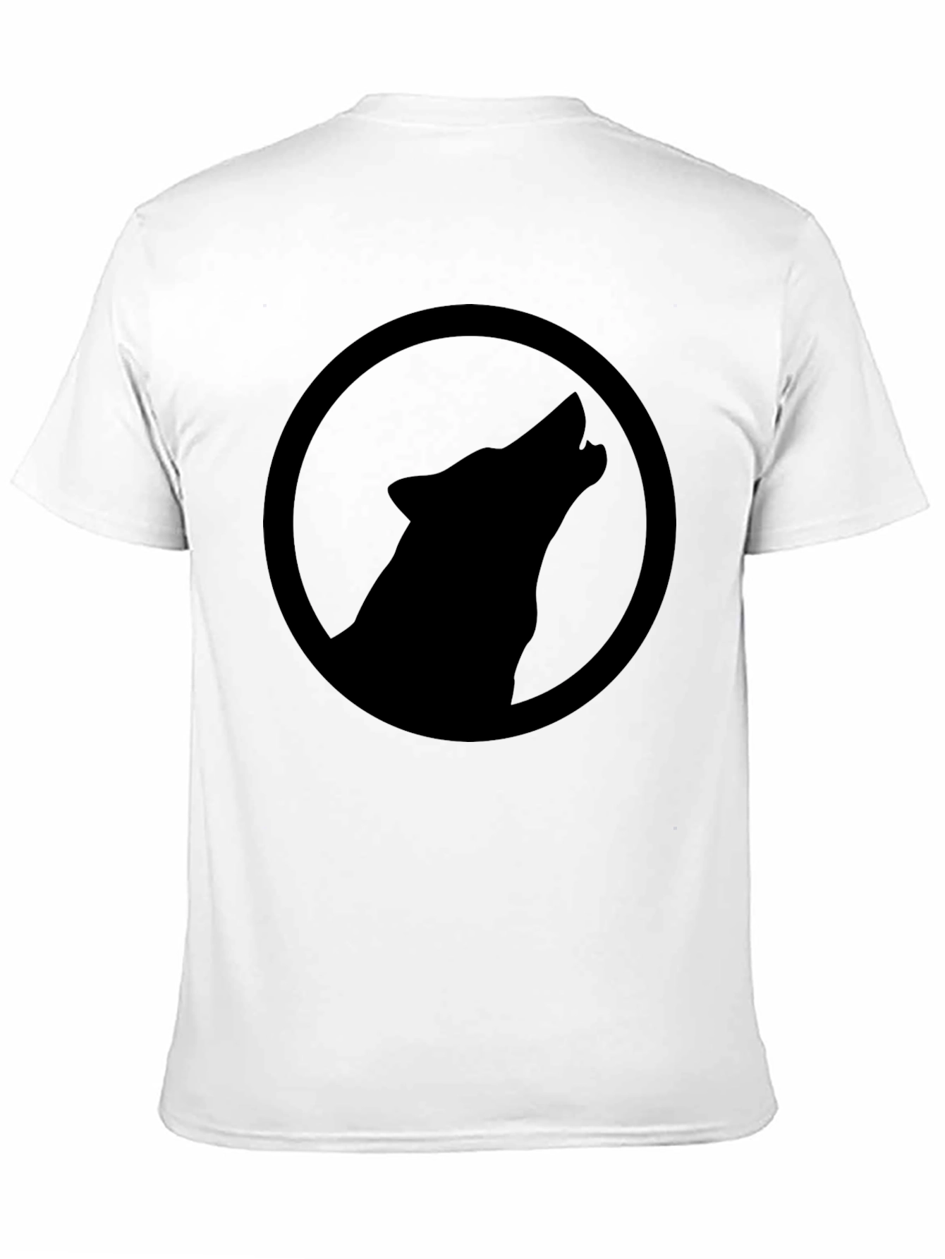 Black Wolf Silhouette T-Shirt - Unique Graphic Tee