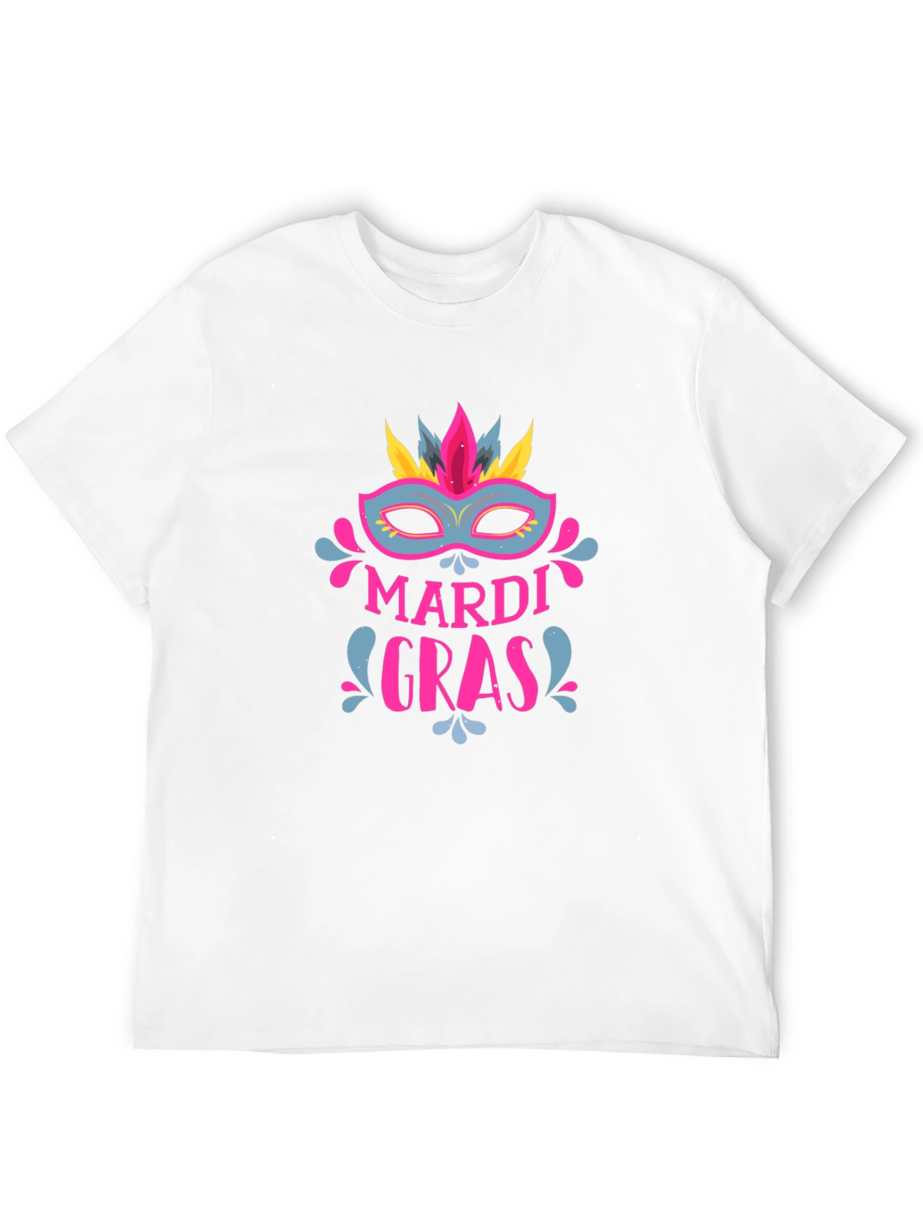 Mardi Gras Mask Graphic Tee