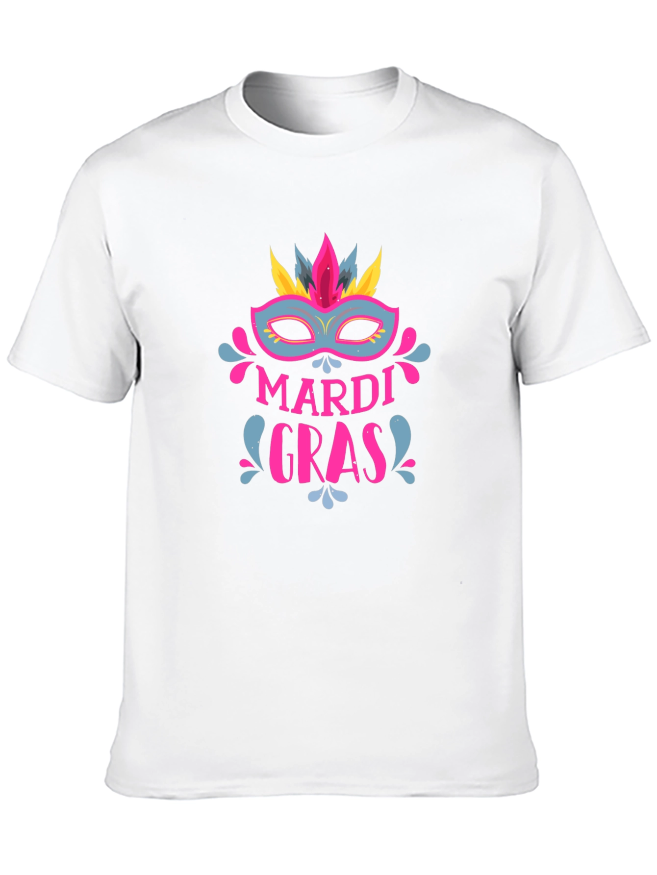 Mardi Gras Mask Graphic Tee