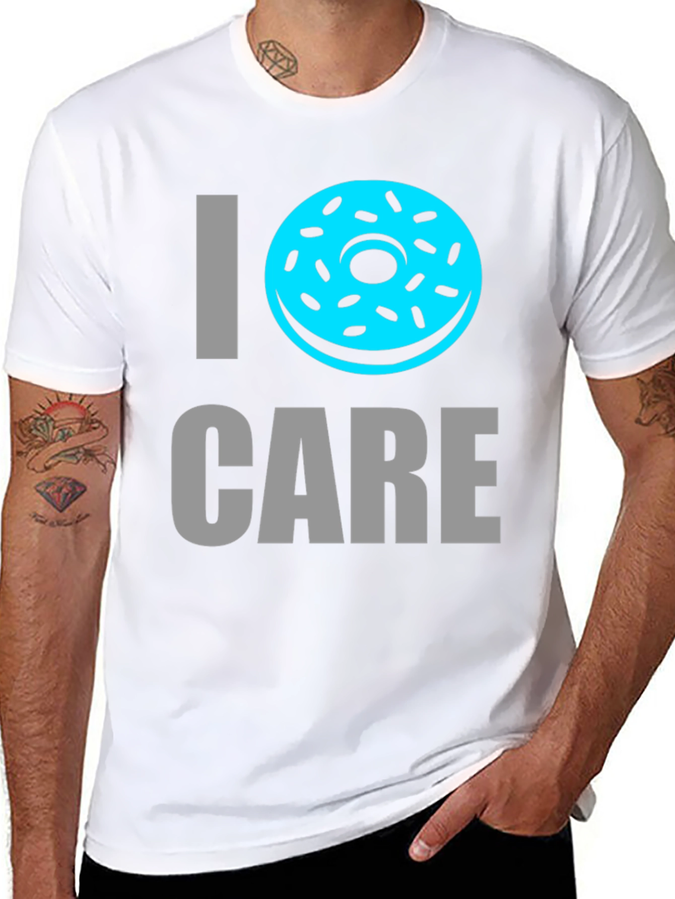 I Donut Care T-Shirt - Funny Novelty Tee