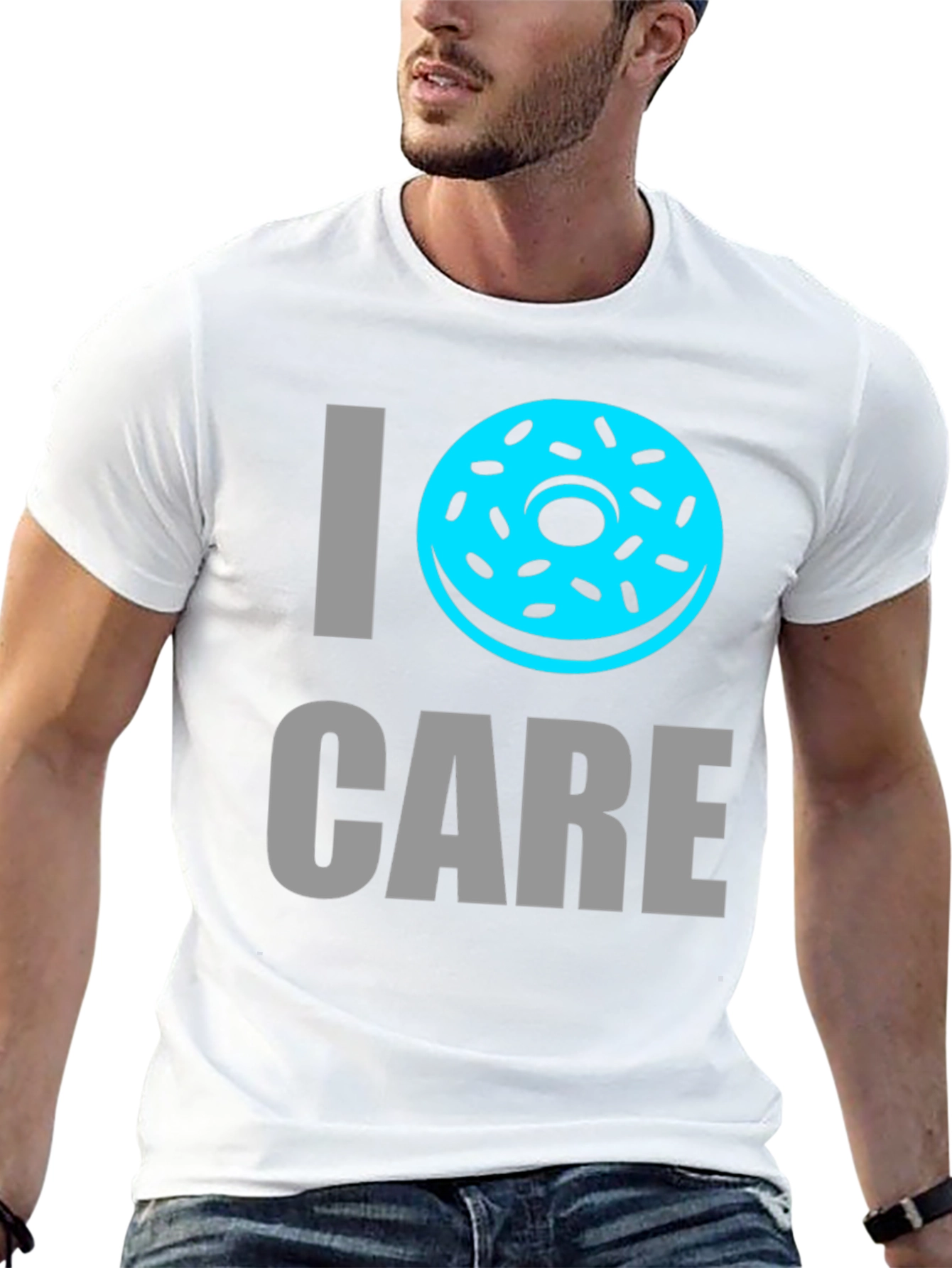 I Donut Care T-Shirt - Funny Novelty Tee