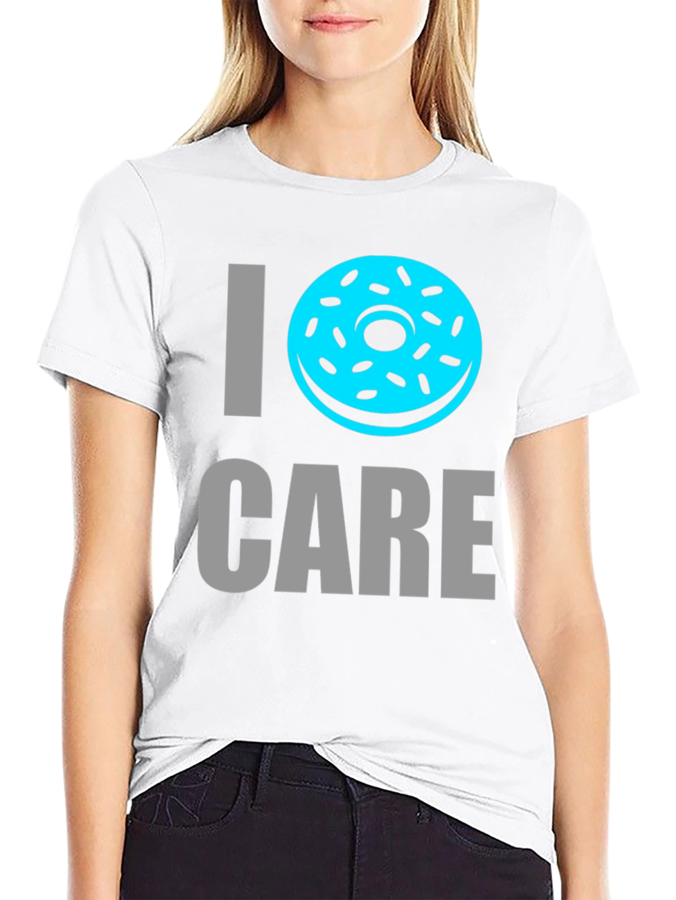 I Donut Care T-Shirt - Funny Novelty Tee