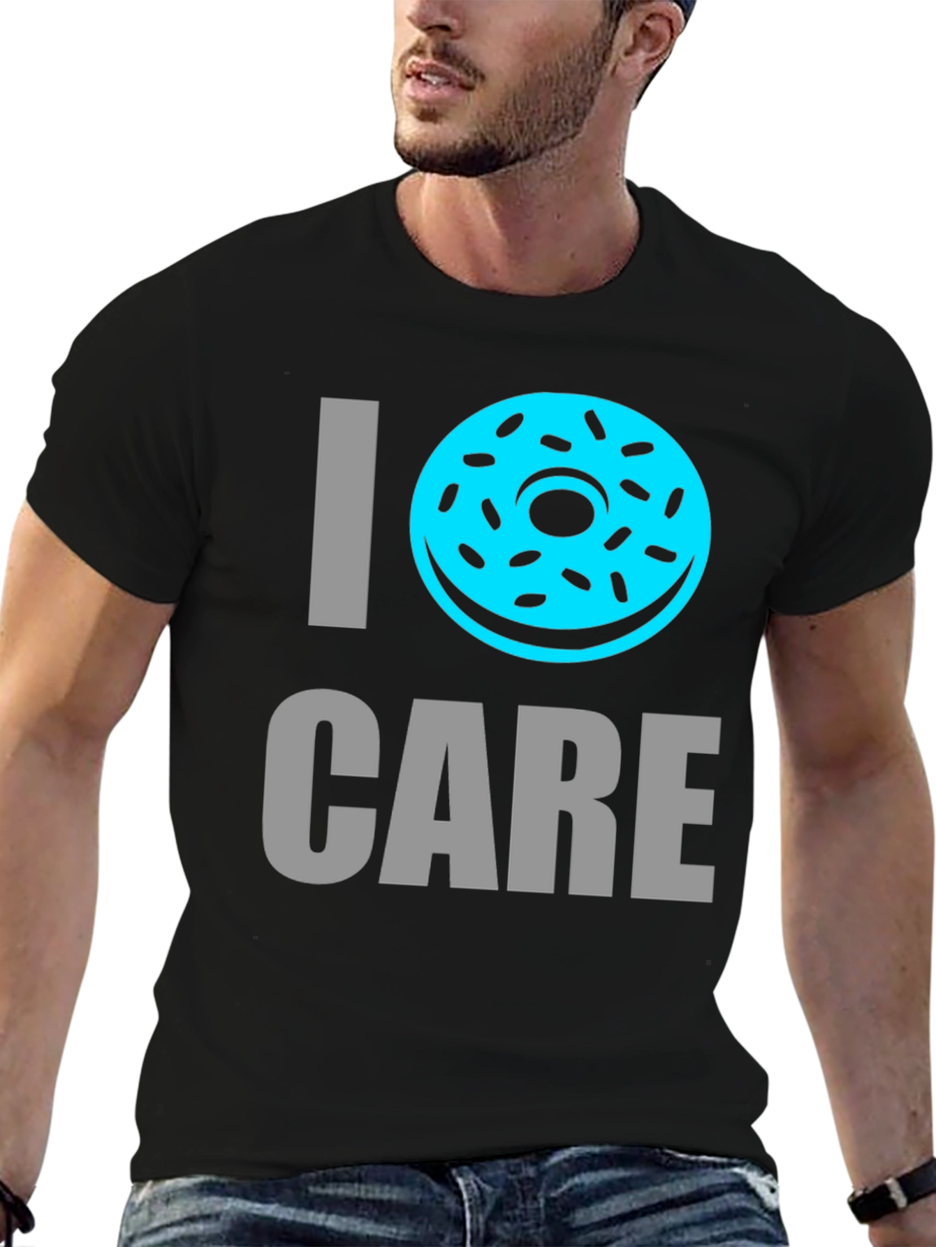 I Donut Care T-Shirt - Funny Novelty Tee