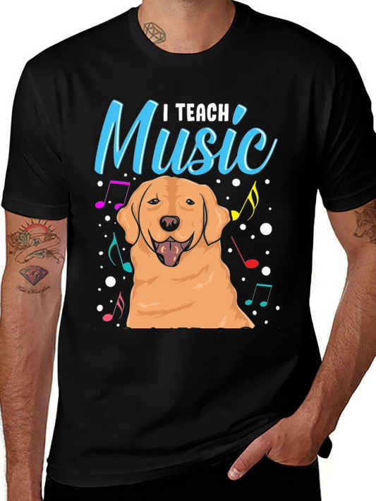 I Teach Music Dog T-Shirt