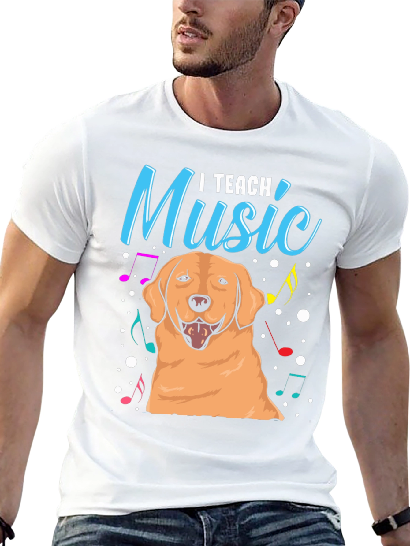 I Teach Music Dog T-Shirt