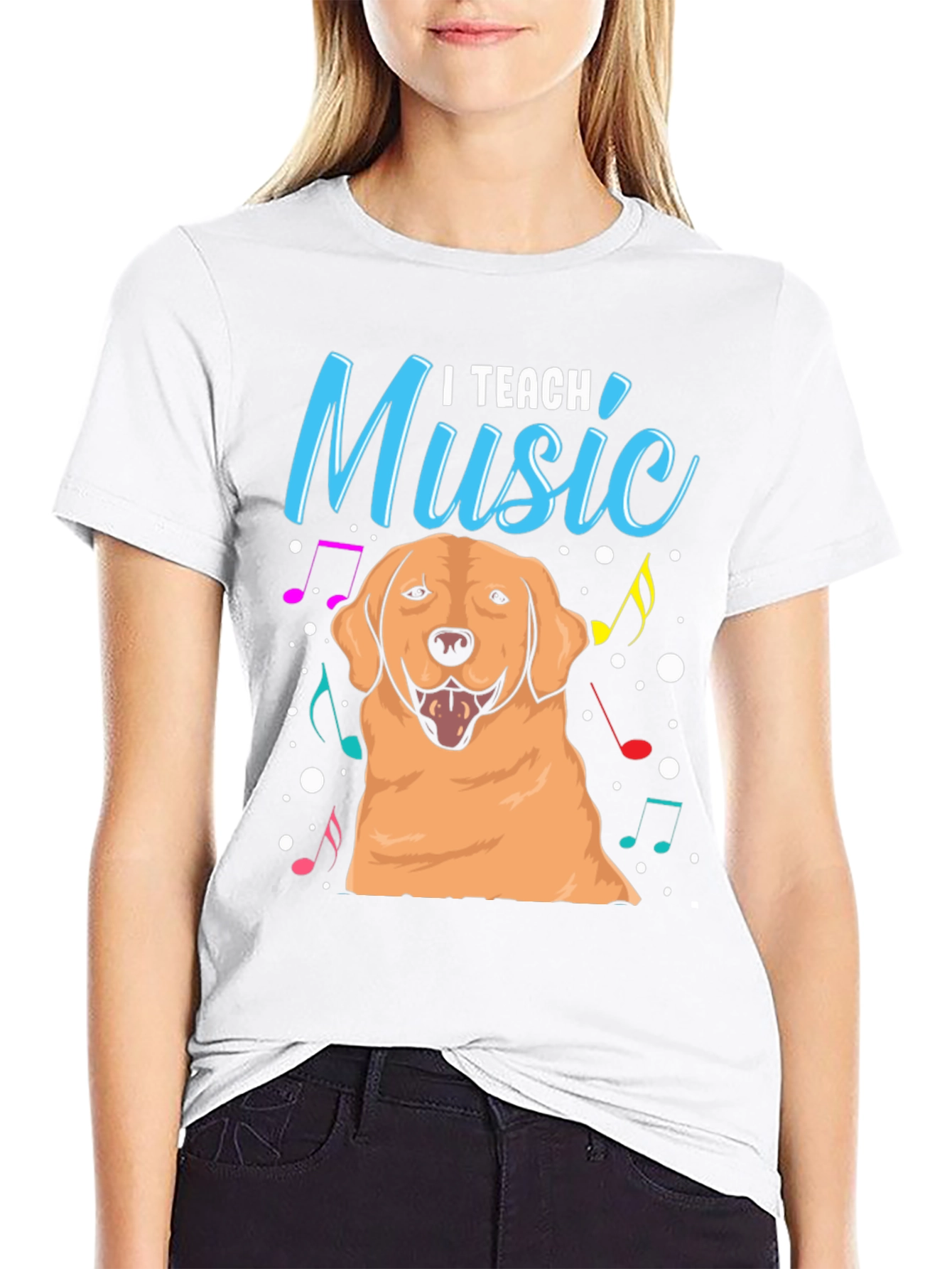 I Teach Music Dog T-Shirt