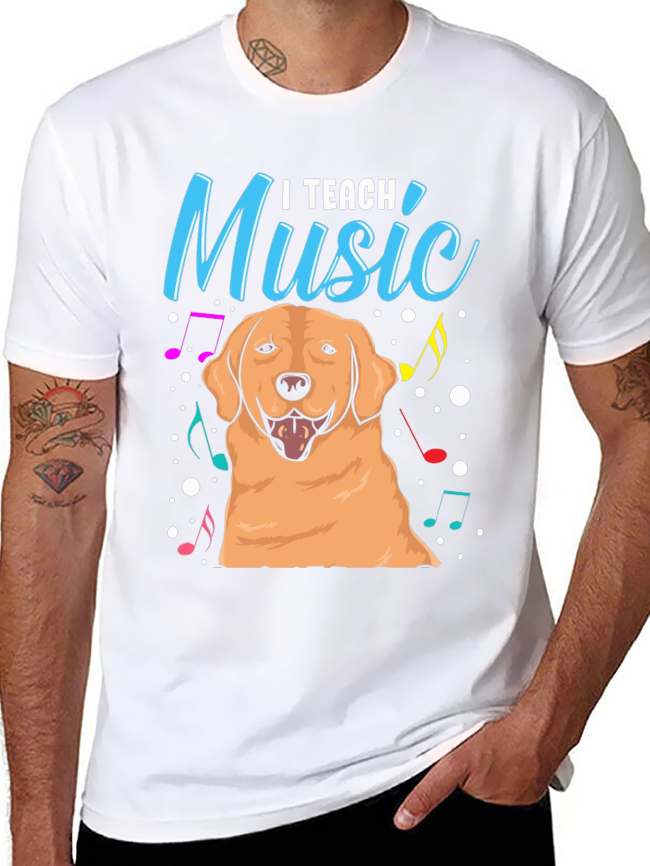 I Teach Music Dog T-Shirt