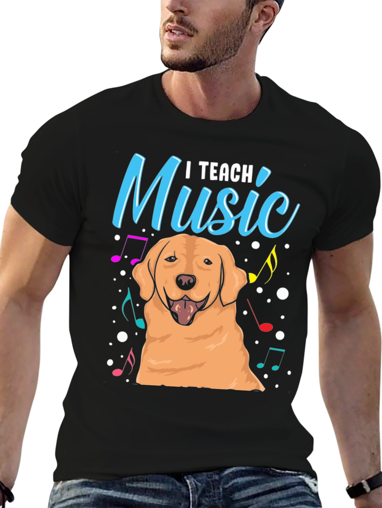 I Teach Music Dog T-Shirt