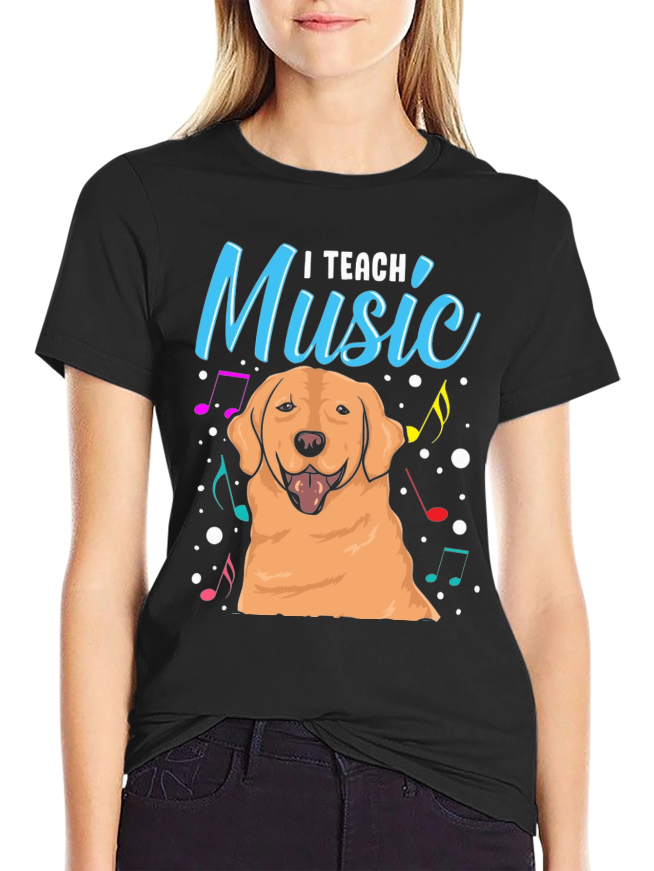 I Teach Music Dog T-Shirt