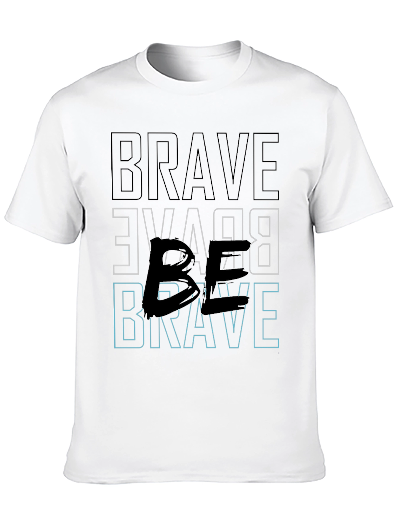 Brave Graphic Tee - Bold Black Print