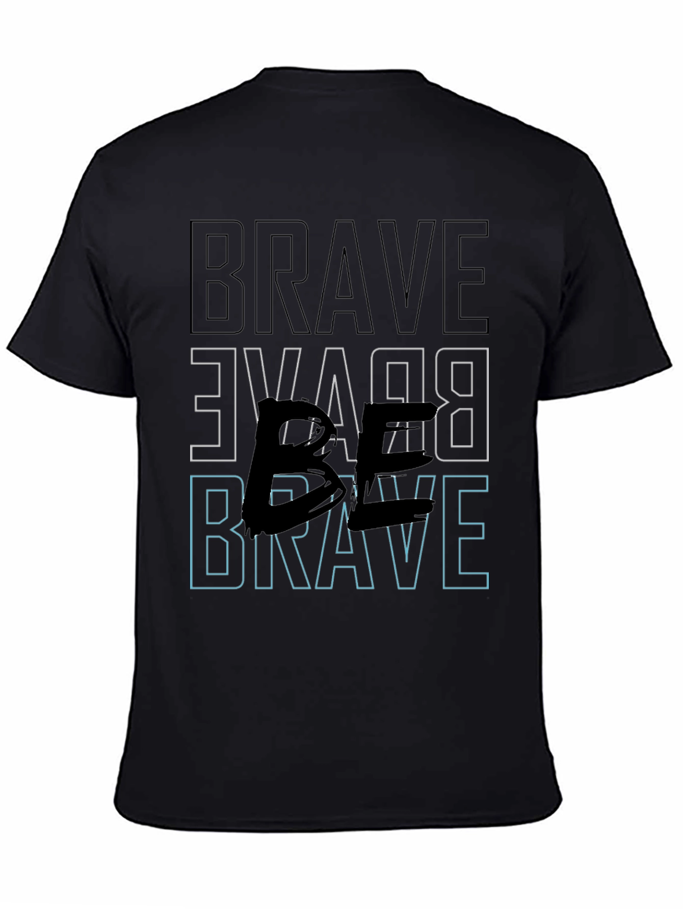 Brave Graphic Tee - Bold Black Print