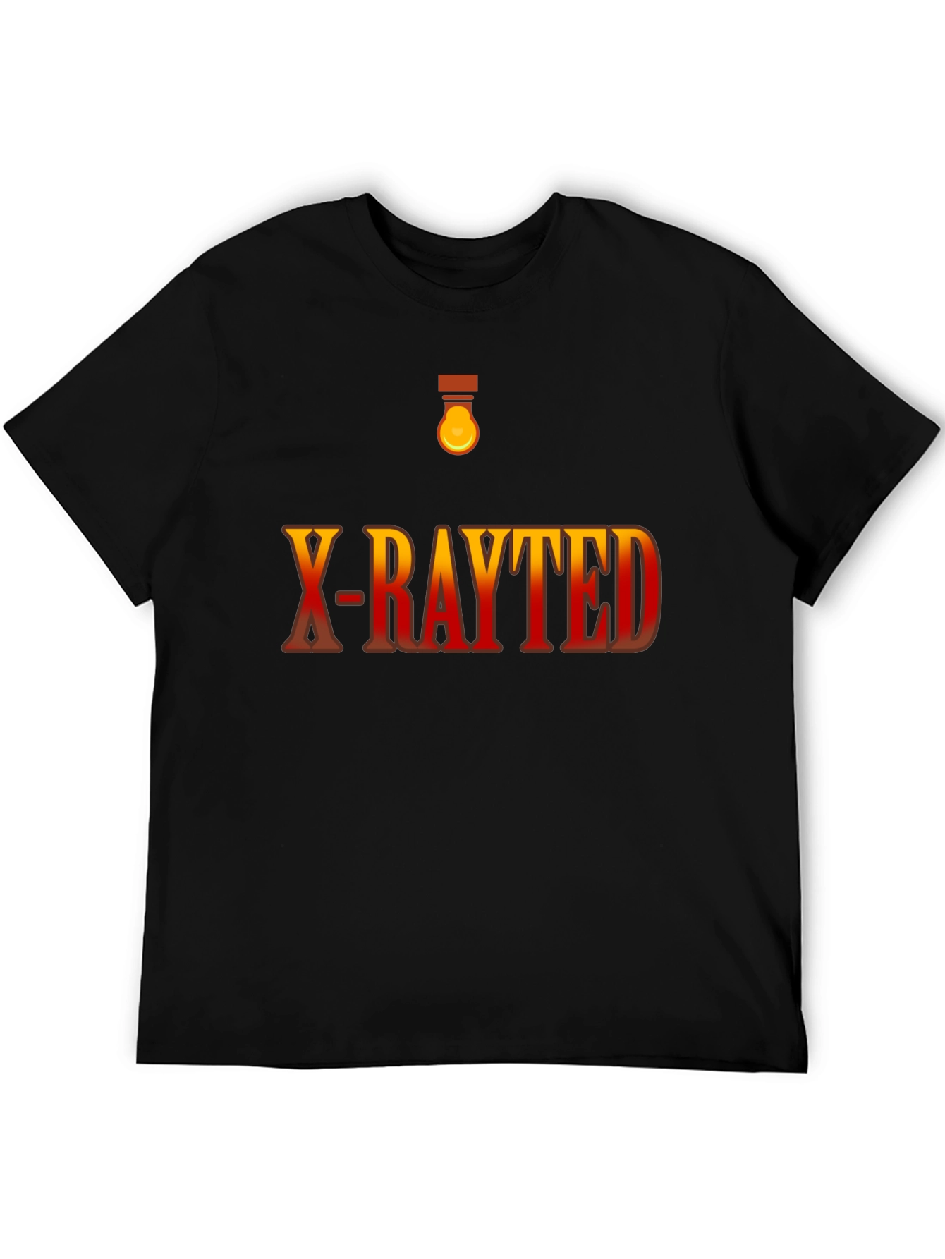 X-Rayted Black Graphic Tee Shirt