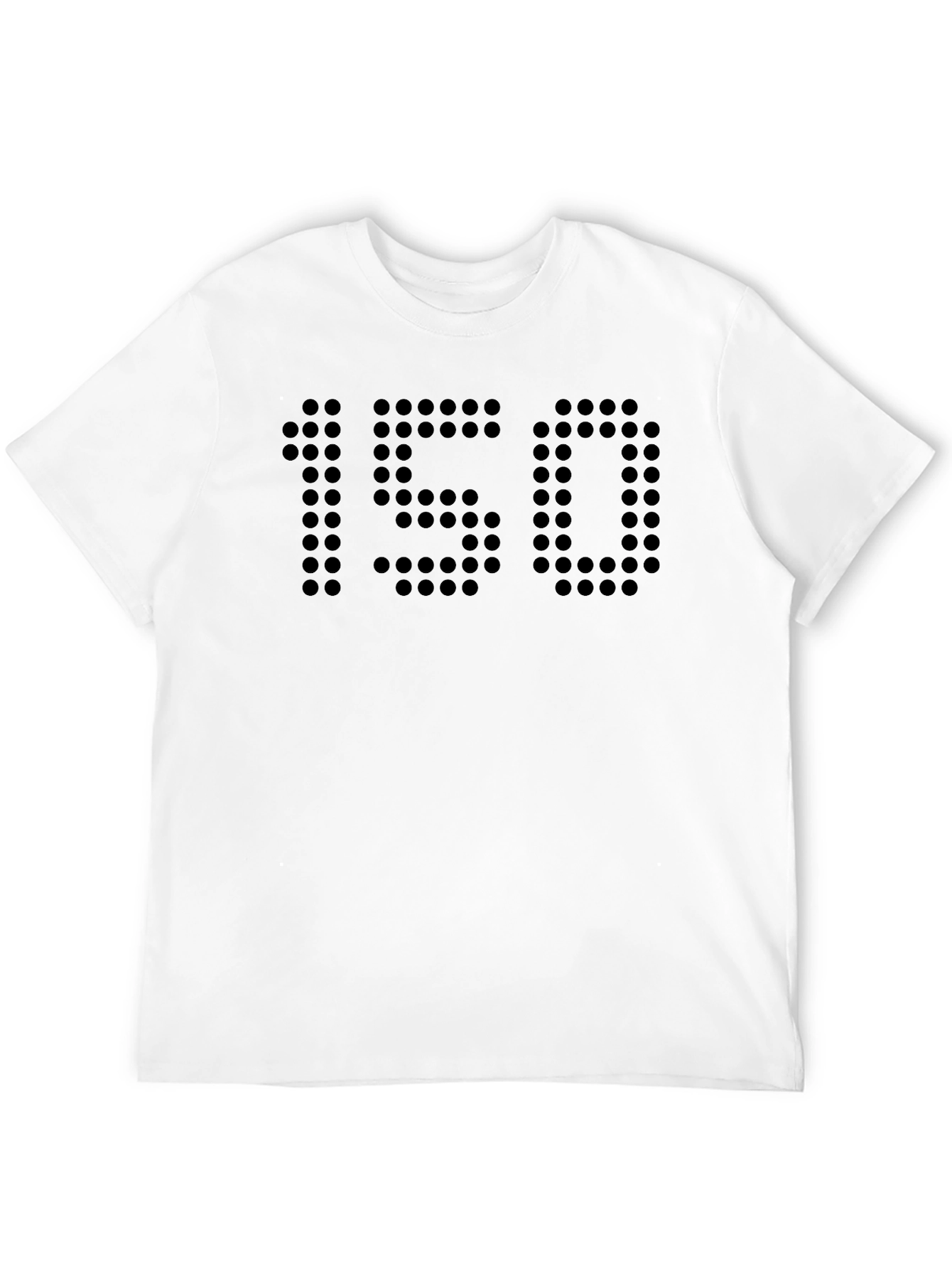 150 Pixelated Graphic Tee - Black Crewneck