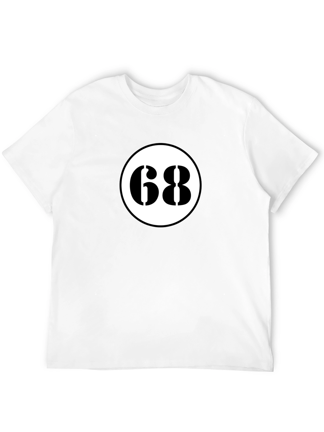 Retro 68 Racer Tee - Black Cotton Blend Shirt