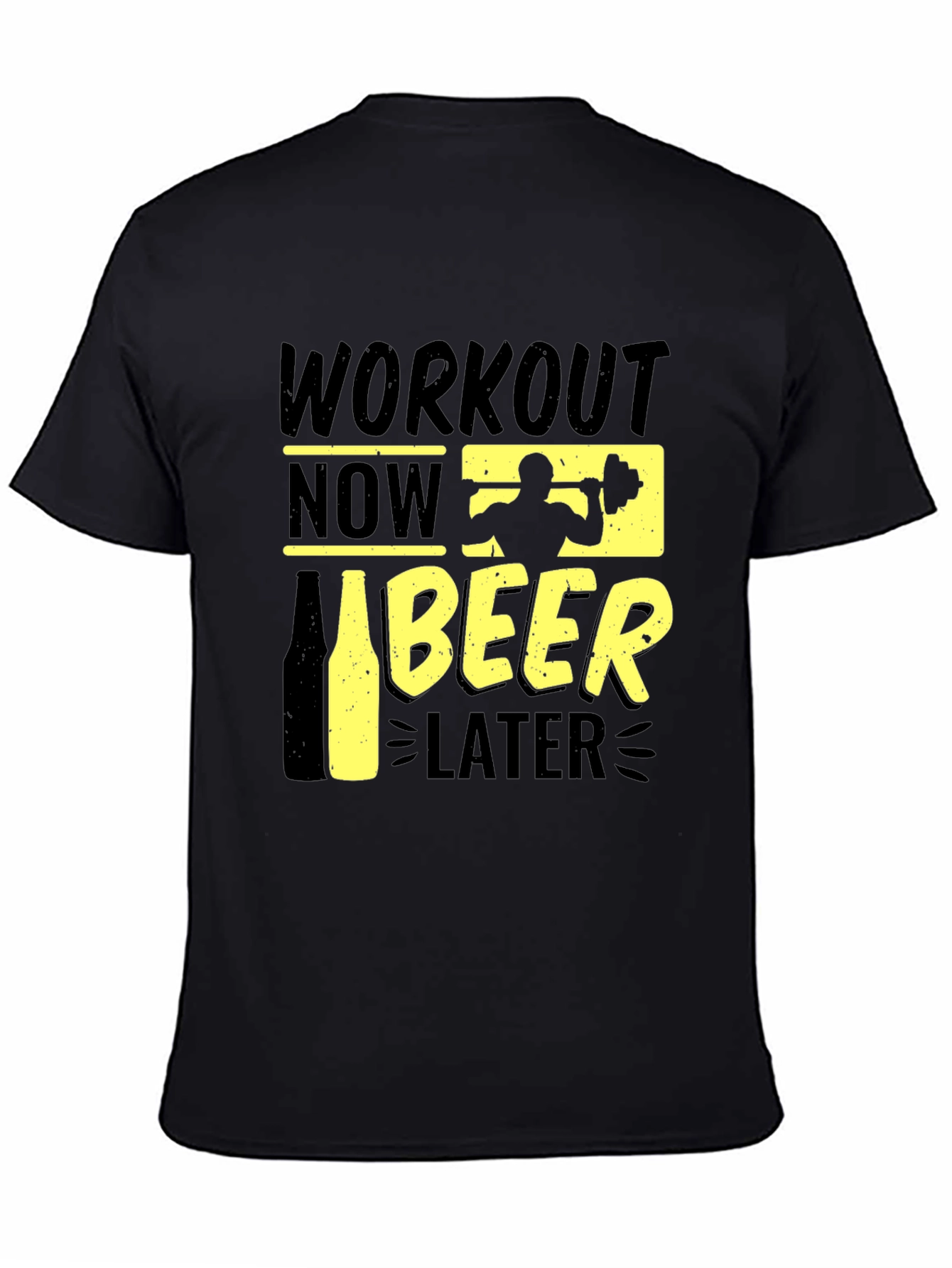 Workout Now Beer Later Graphic Tee