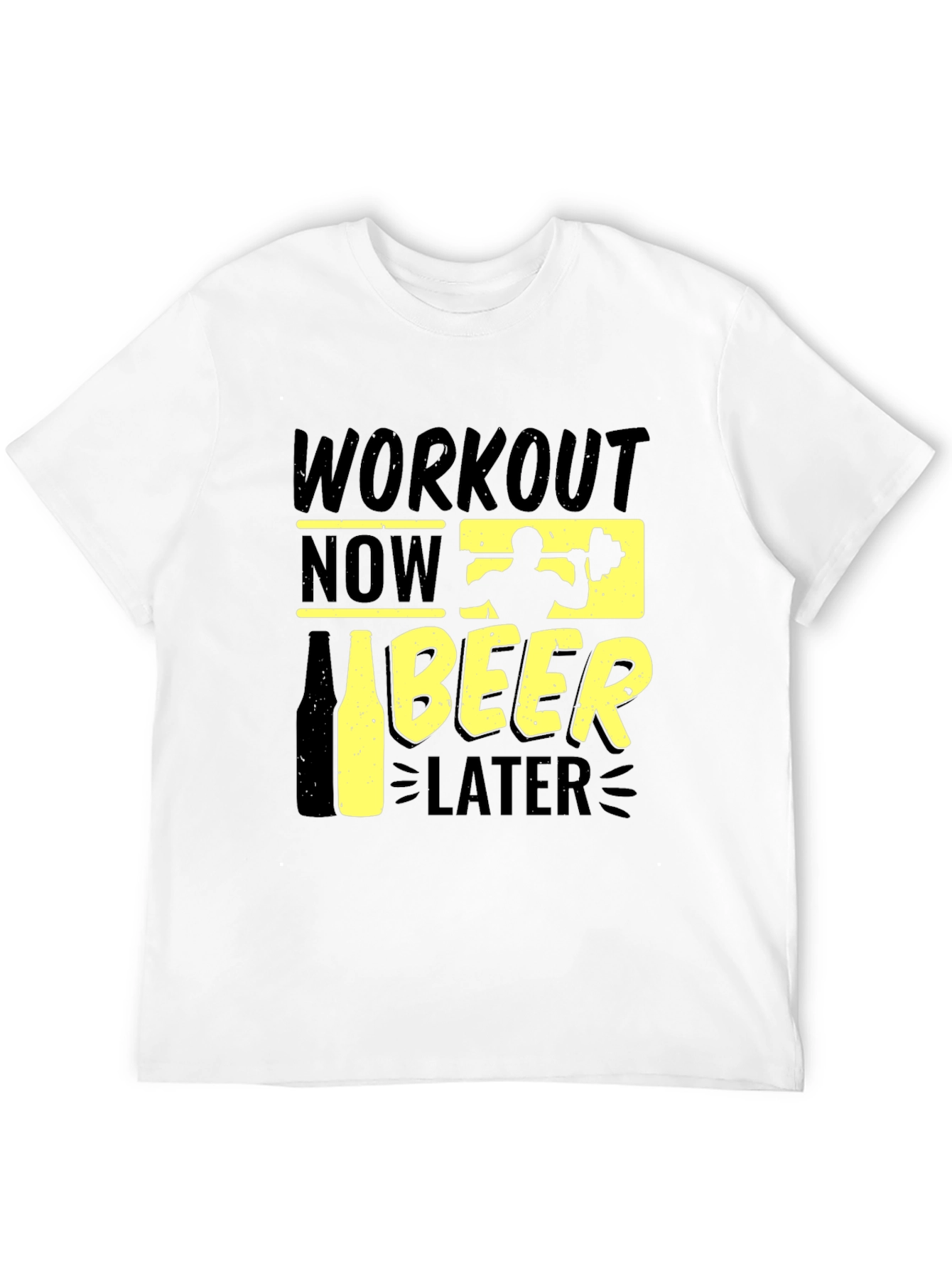 Workout Now Beer Later Graphic Tee