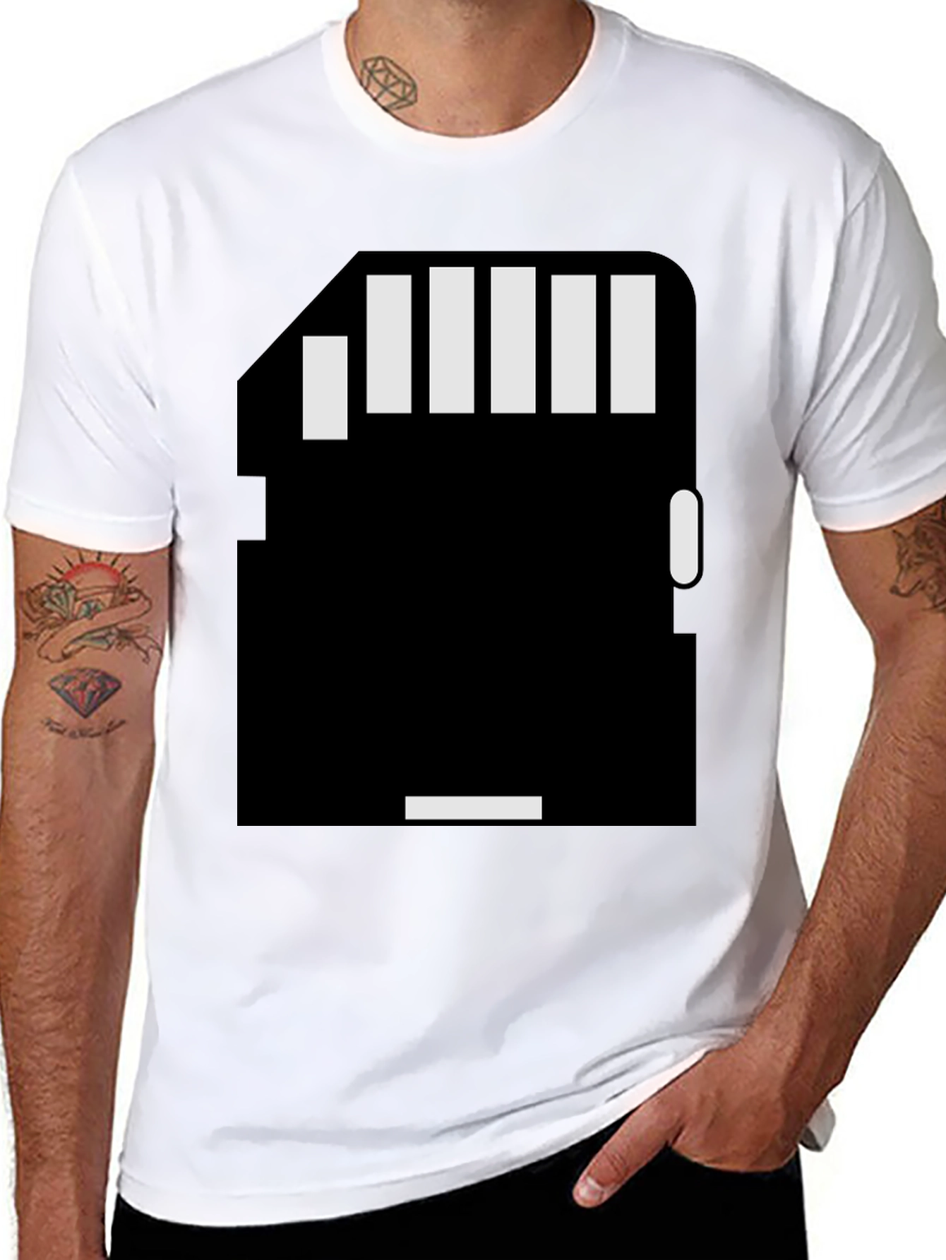 SD Card T-Shirt - Data Storage Geek Tee