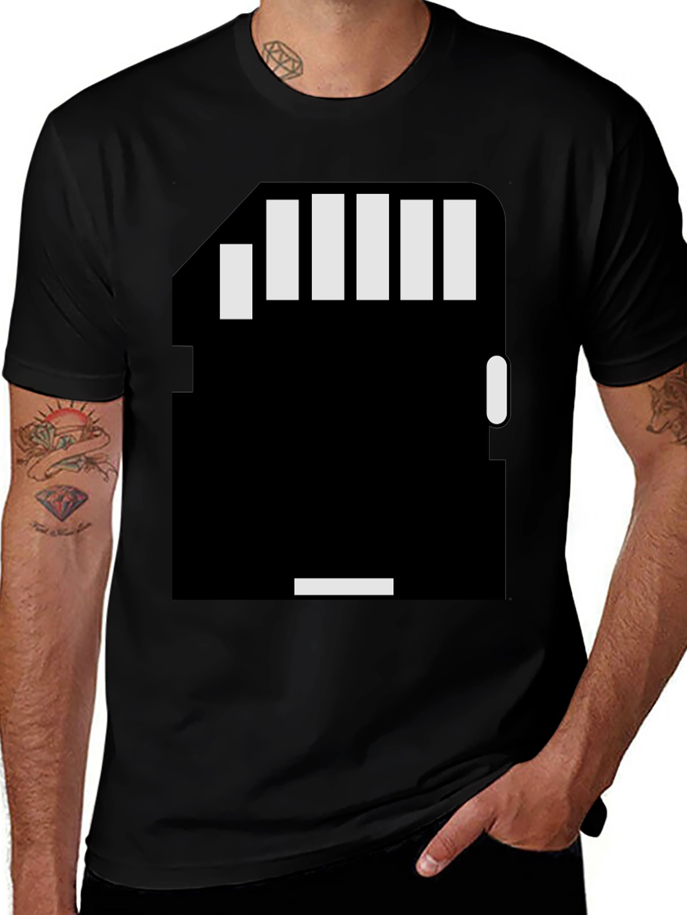 SD Card T-Shirt - Data Storage Geek Tee