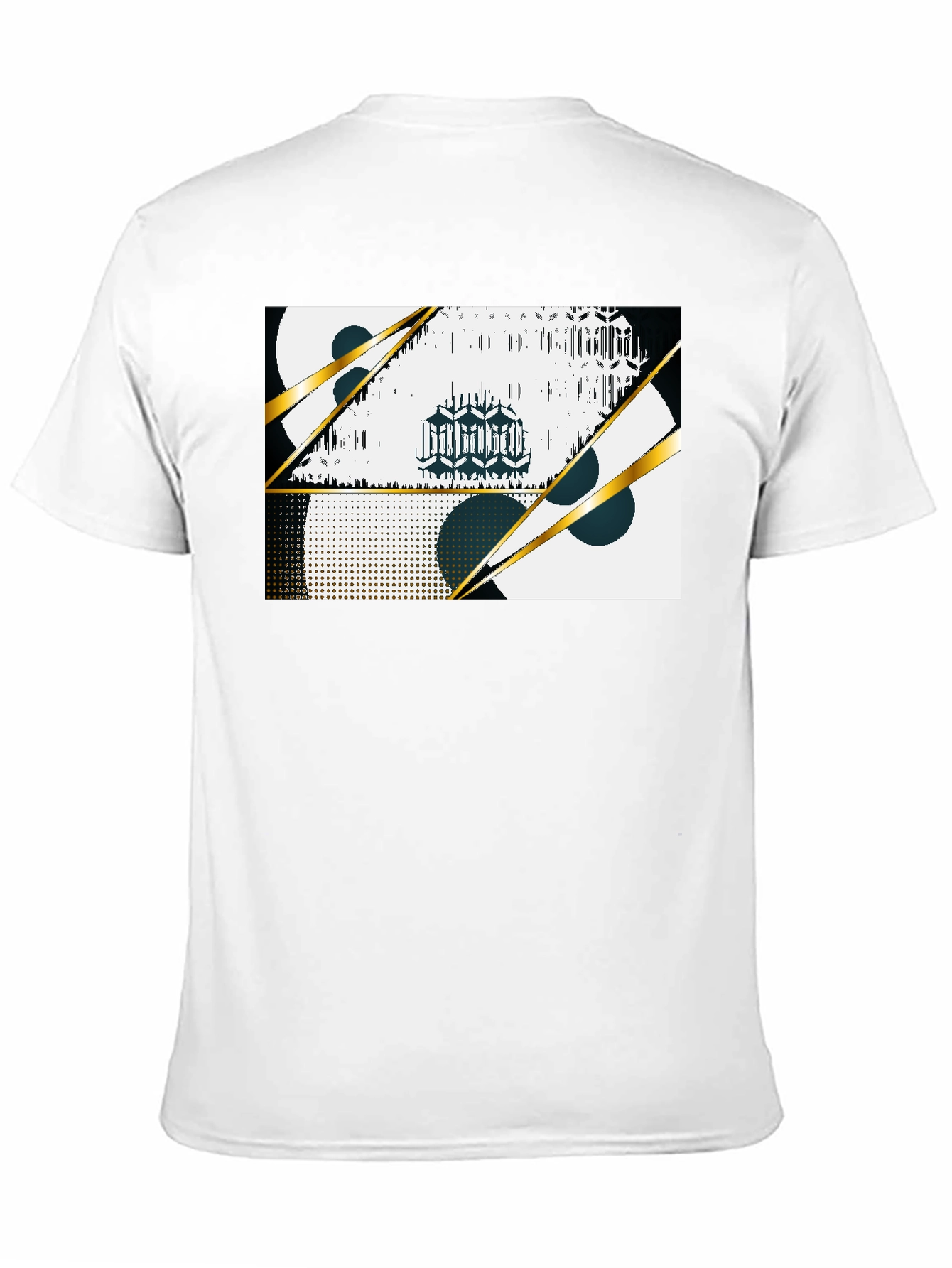 Abstract Graphic Black T-Shirt