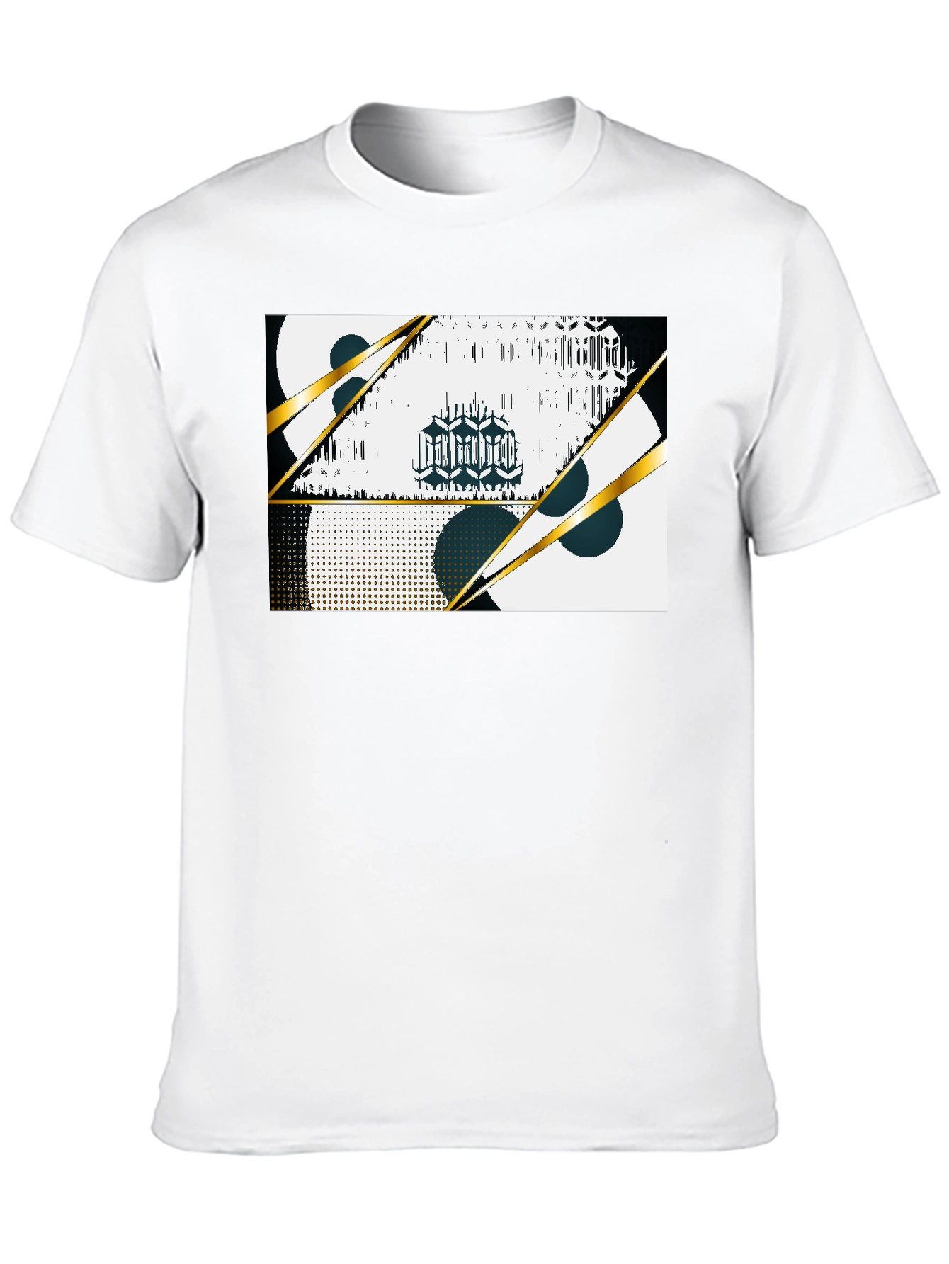 Abstract Graphic Black T-Shirt