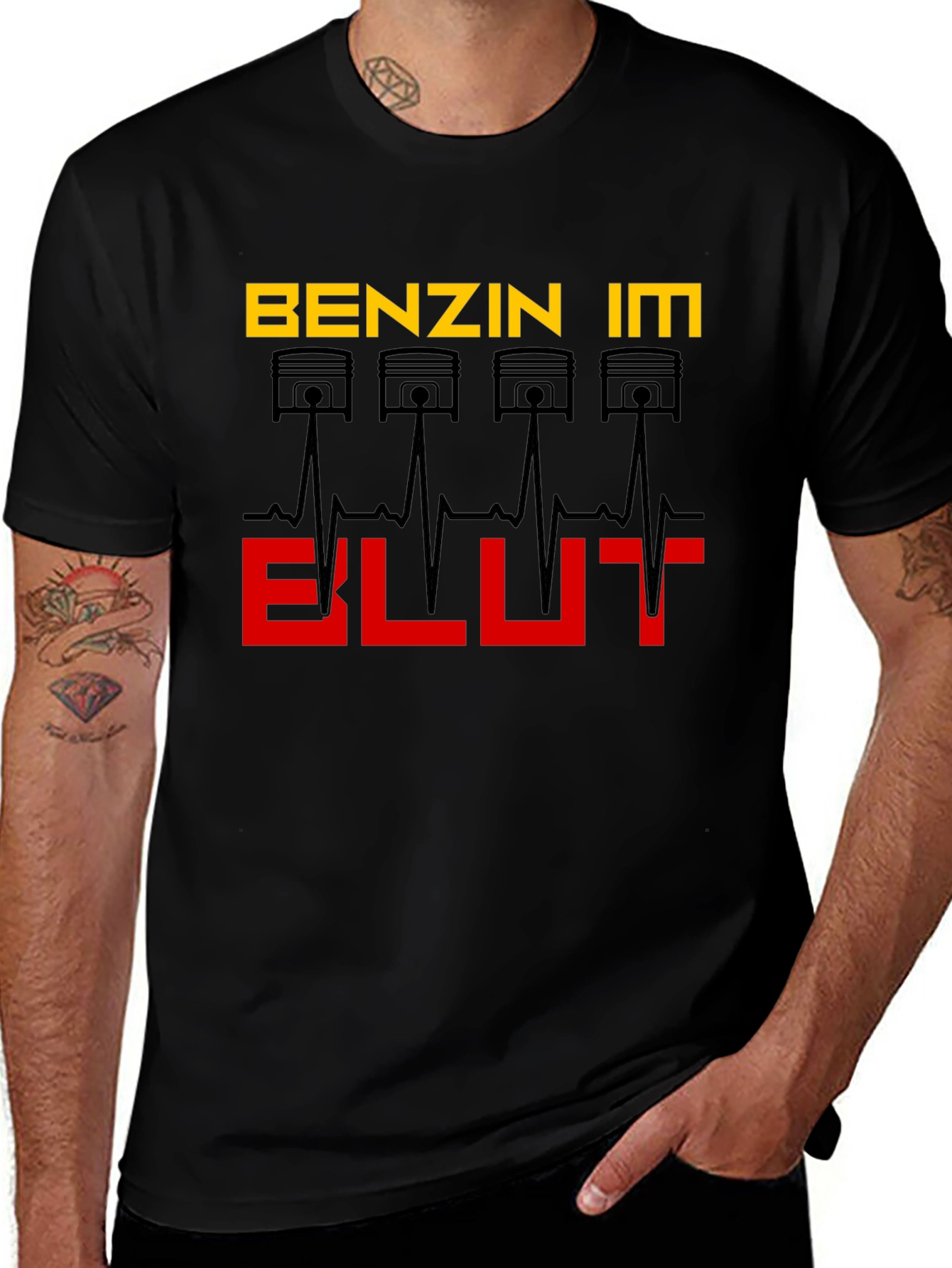 Benzin Im Blut T-Shirt - Automotive Enthusiast Design